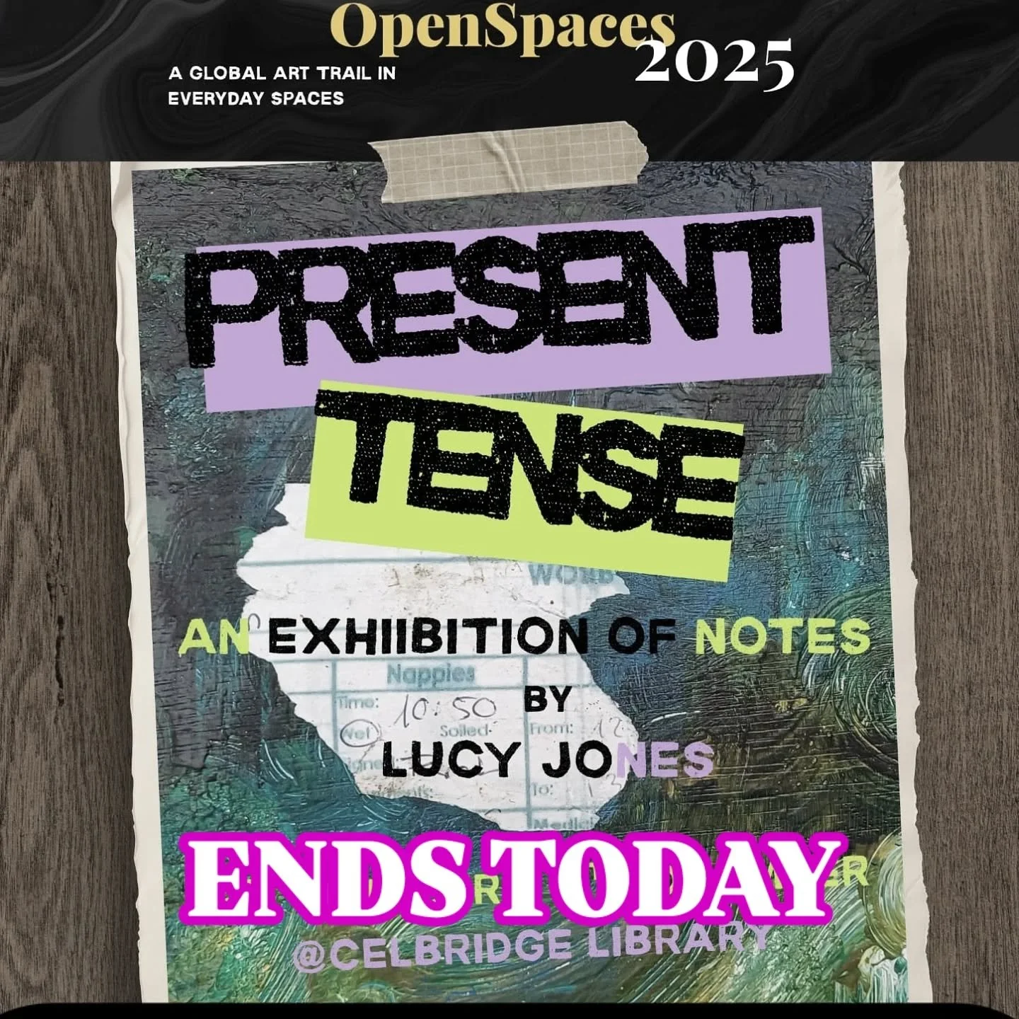 It's been a great run and I've loved every minute but this afternoon Present Tense is coming down and the paintings will be wrapped and delivered to their new owners.
Thank you to everyone at Celbridge Library @kildarelibrary for all the help and sup