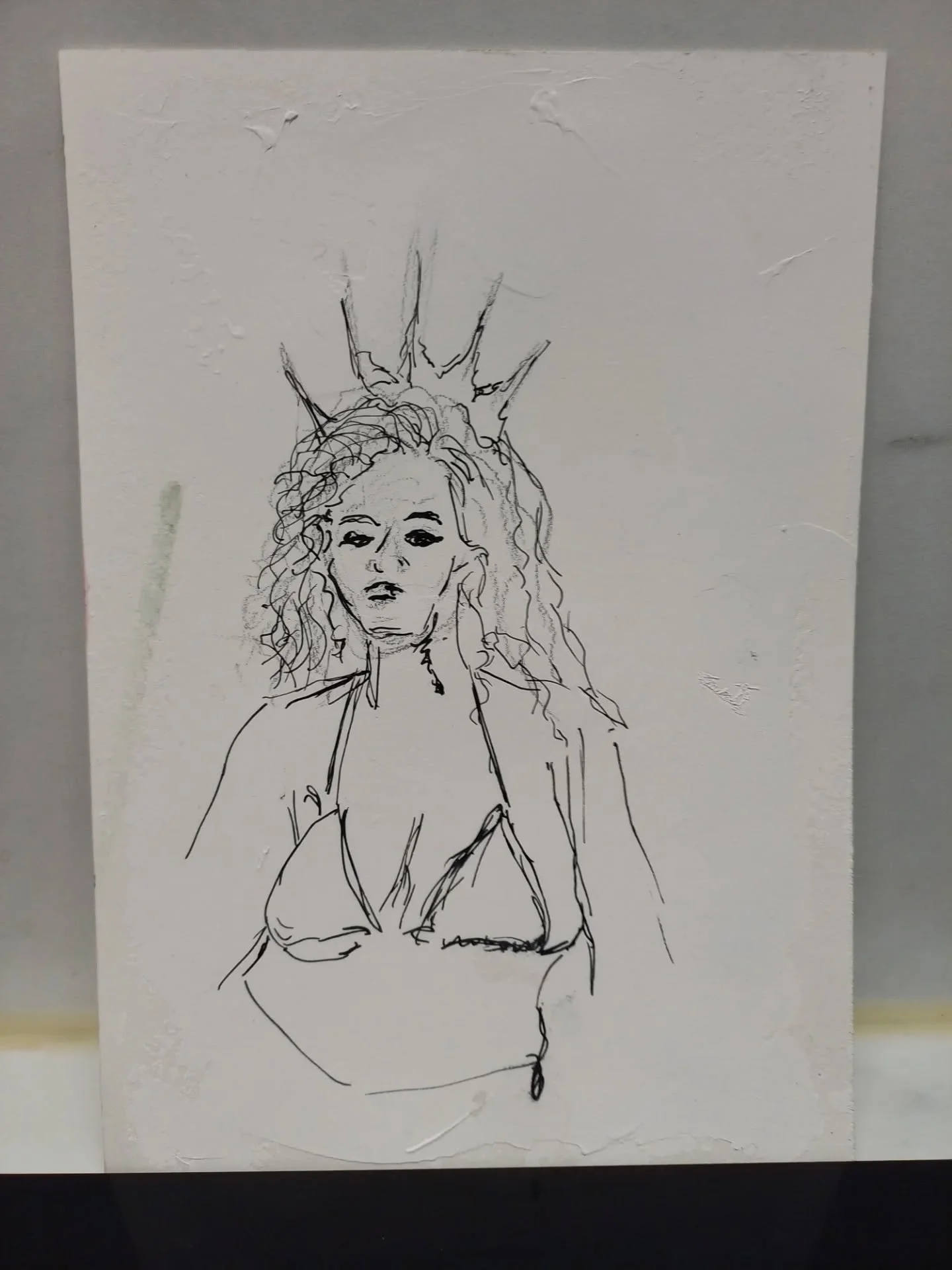 One of my goals this year is to seriously upskill in drawing,  never something I excelled at.
I always loved life drawing so this is my start point.
I booked a place at a Dr. Sketchy's afternoon.  A heady mix of life-drawing and burlesque in a Stoney