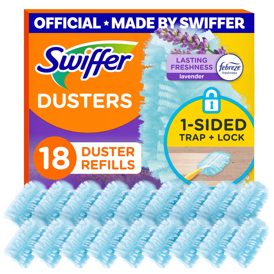 Swiffer Dusters Multi-Surface Refills - Lavender Scent - 18ct: Cotton, Multipurpose