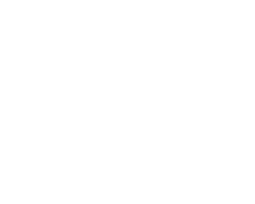 Line drawing of house with gable roof, two front windows, central door, surrounded by trees and bushes.