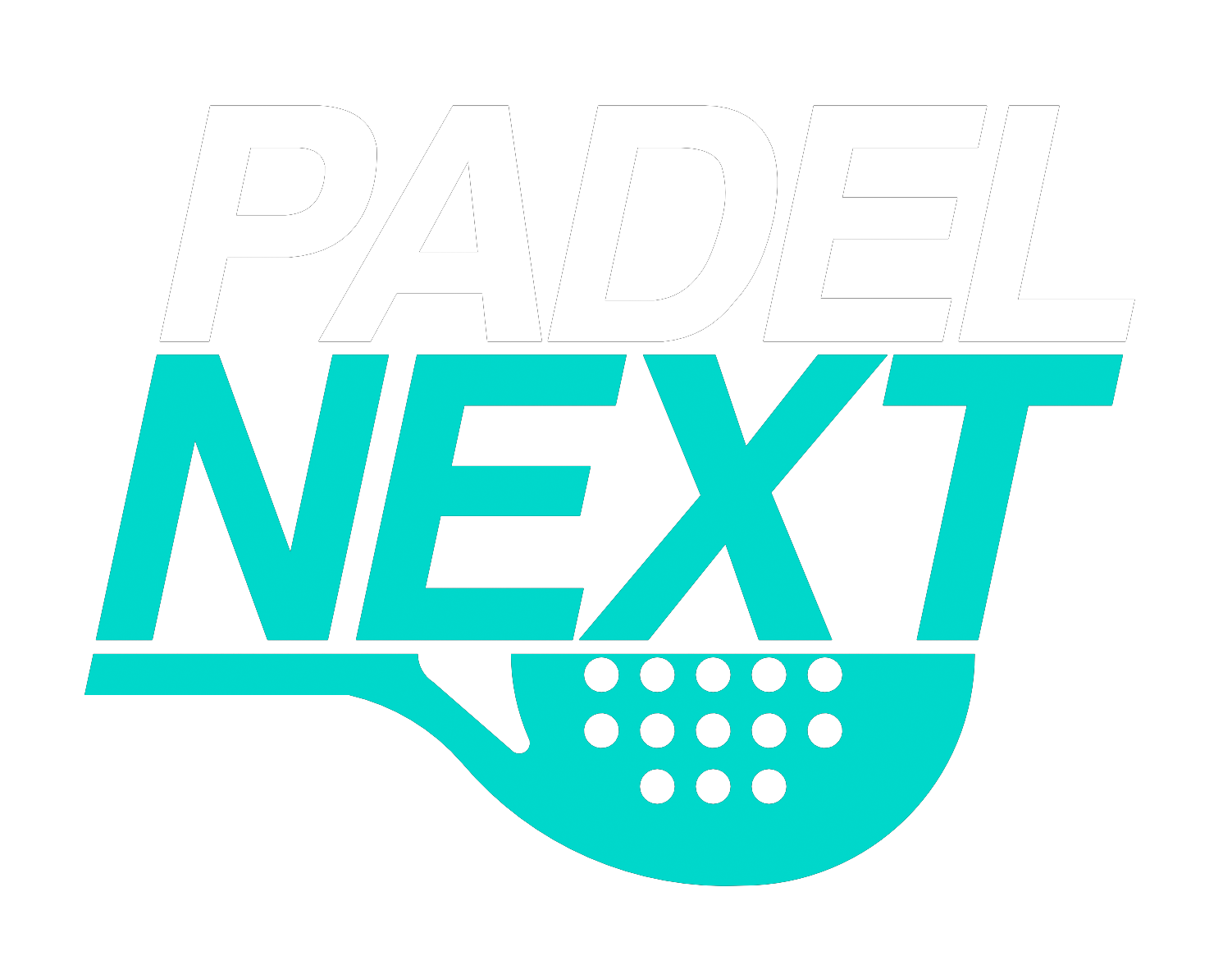 Padel Next Logo Weiß