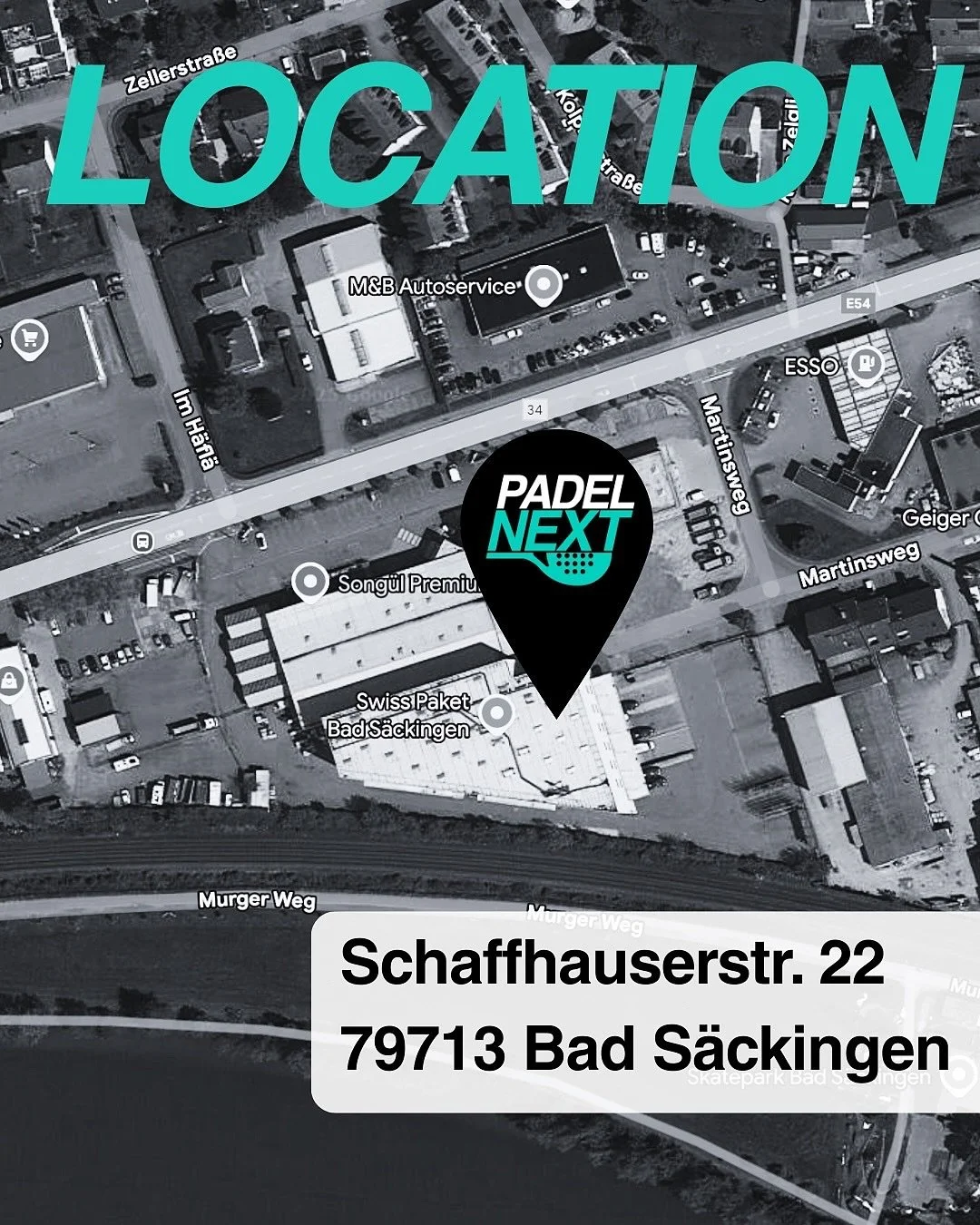 📍Hier findest du uns bald!
PadelNext &ndash; direkt an der B34 in Bad S&auml;ckingen. Stay tuned! 🎾

#PadelNext #ComingSoon #PadelVibes #PadelGermany #PadelCommunity #padel #padeldeutschland #padelamateur #padeltennis #padellovers #padeltime #padel