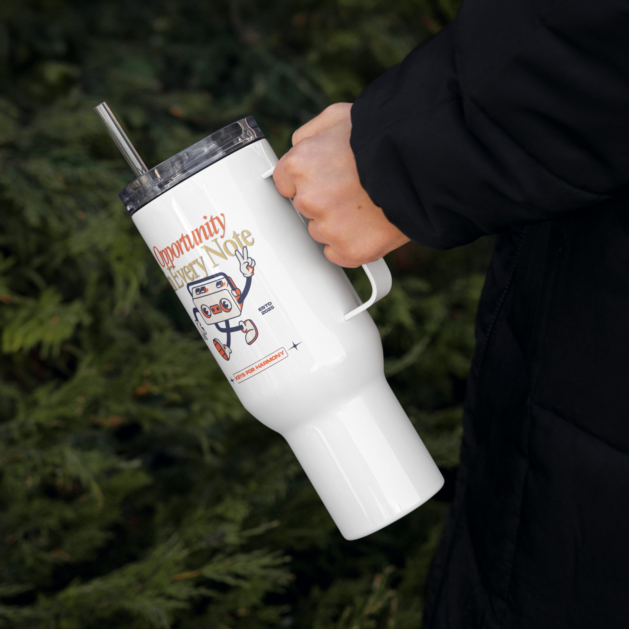 Keys for Harmony Travel mug with a handle - 