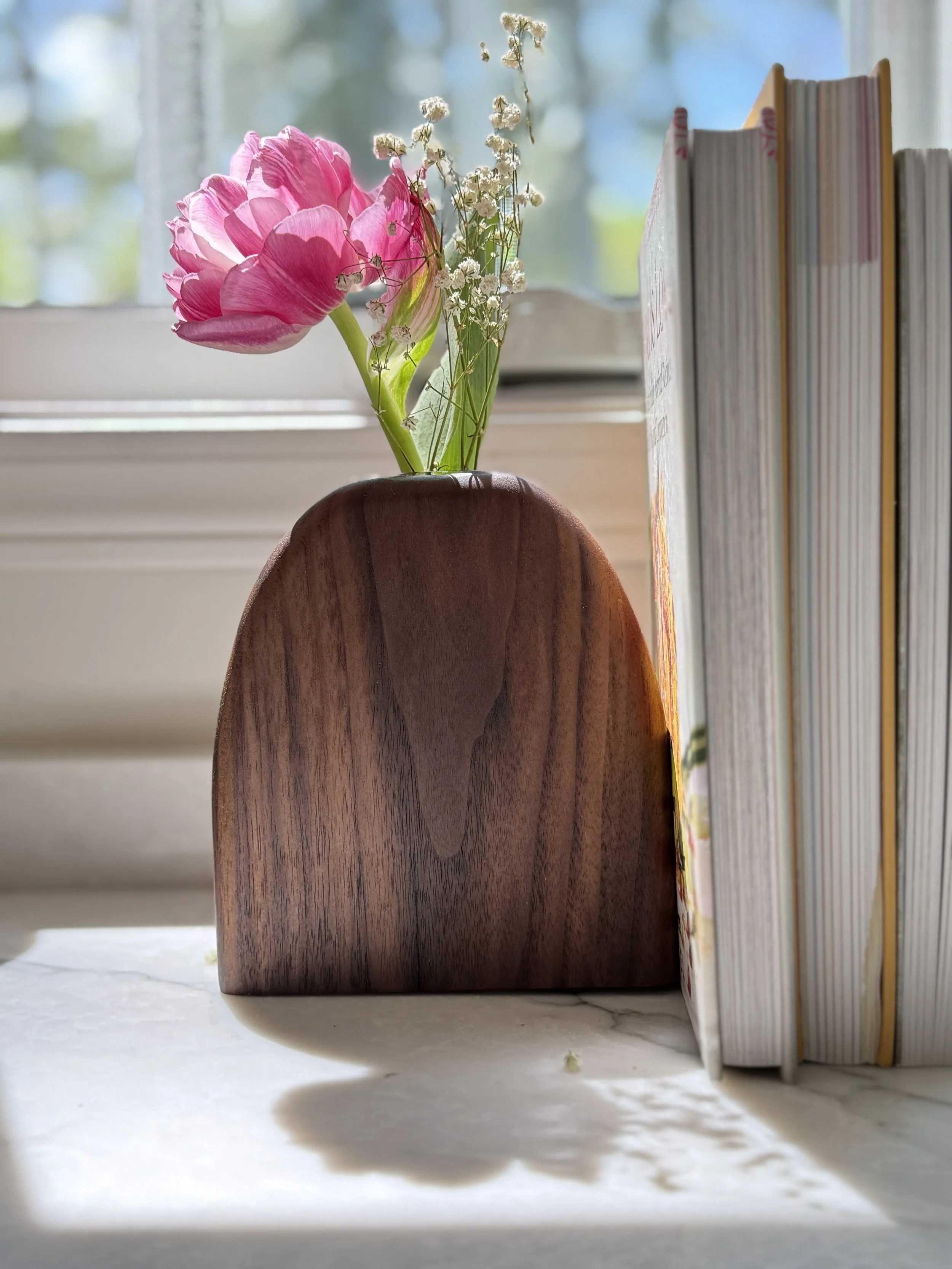 Wood Bud Vase