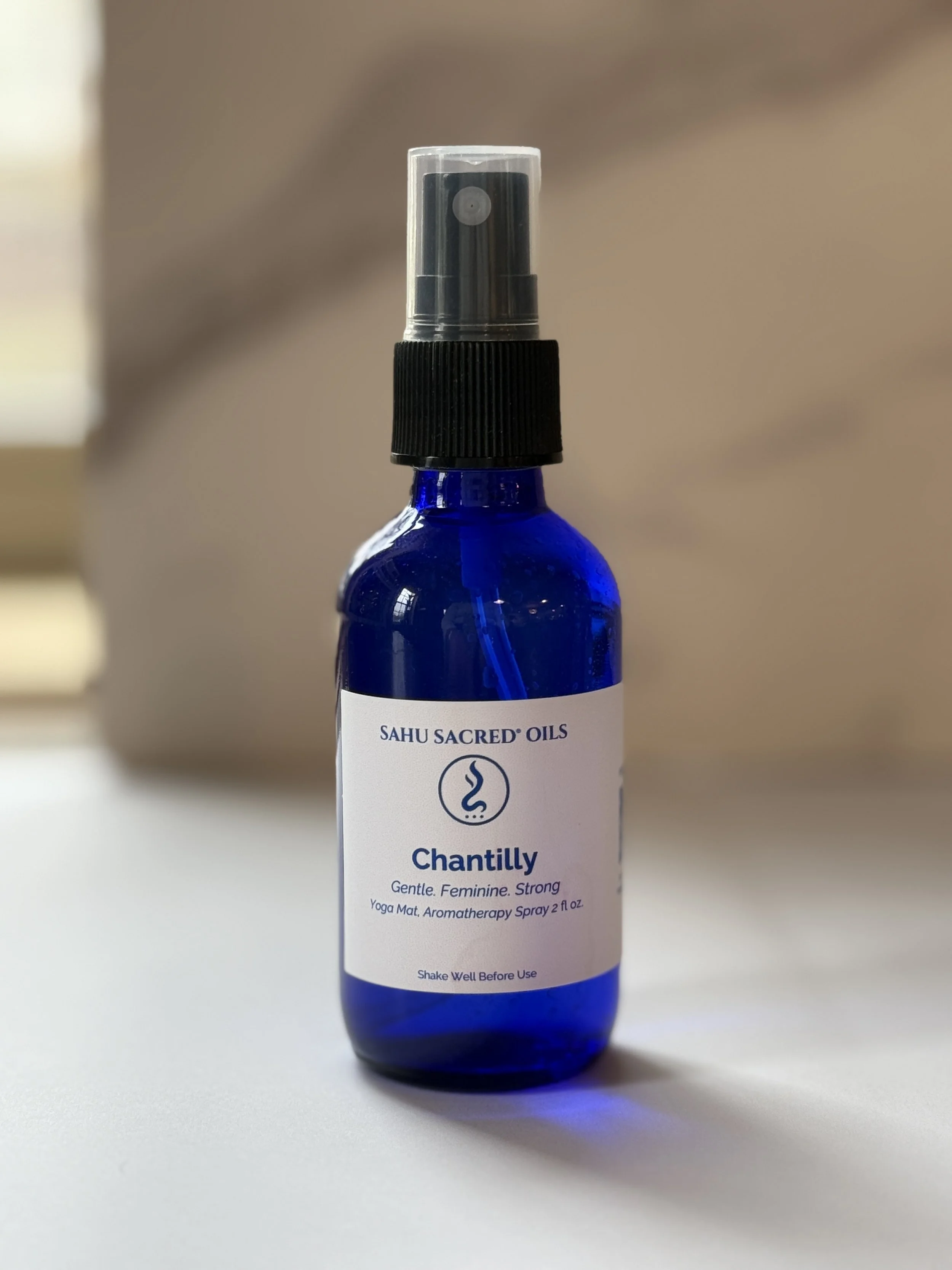 Chantilly Yoga Mat Aromatherapy Spray: Gentle. Feminine. Strong. (2 oz)
