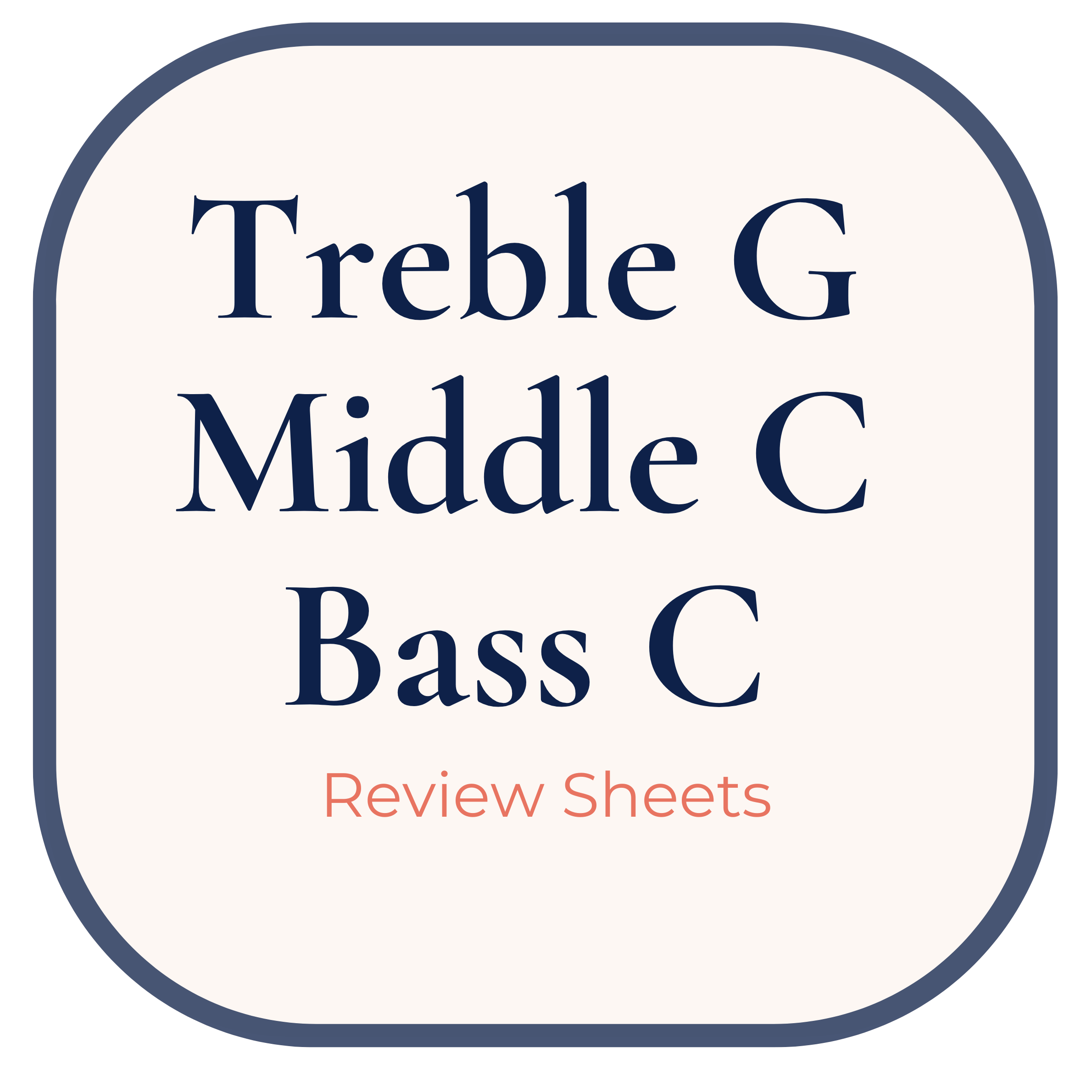 Treble G, Bass C, Middle C Review