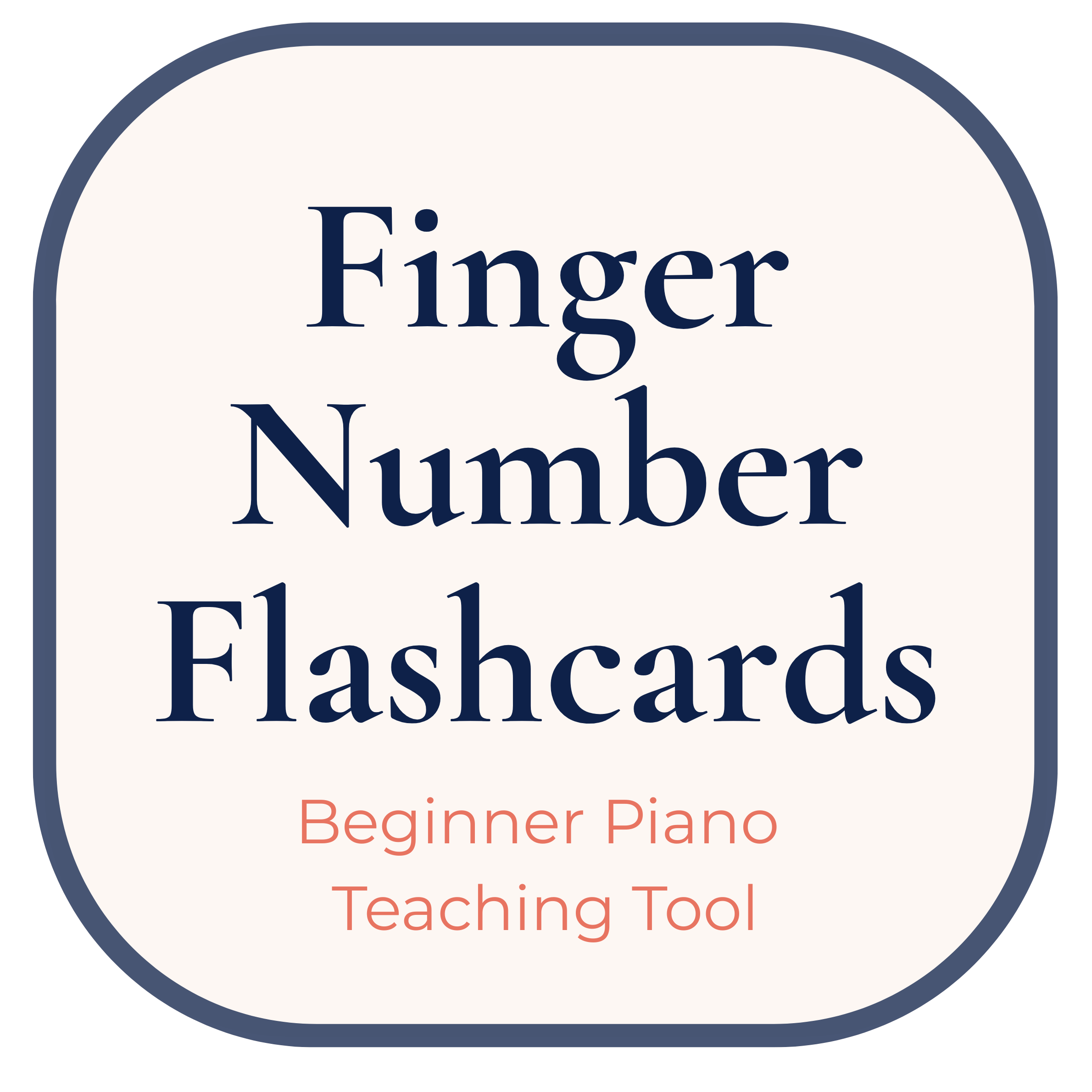 Finger Number Flashcards for Piano Students | Beginner Music Game & Teaching Tool