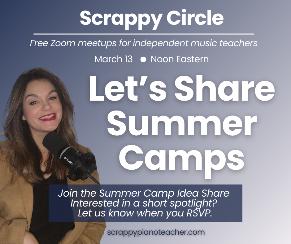 Summer Camp Ideas for Piano Teachers | Camp Resource List + Teacher Meetup Replay