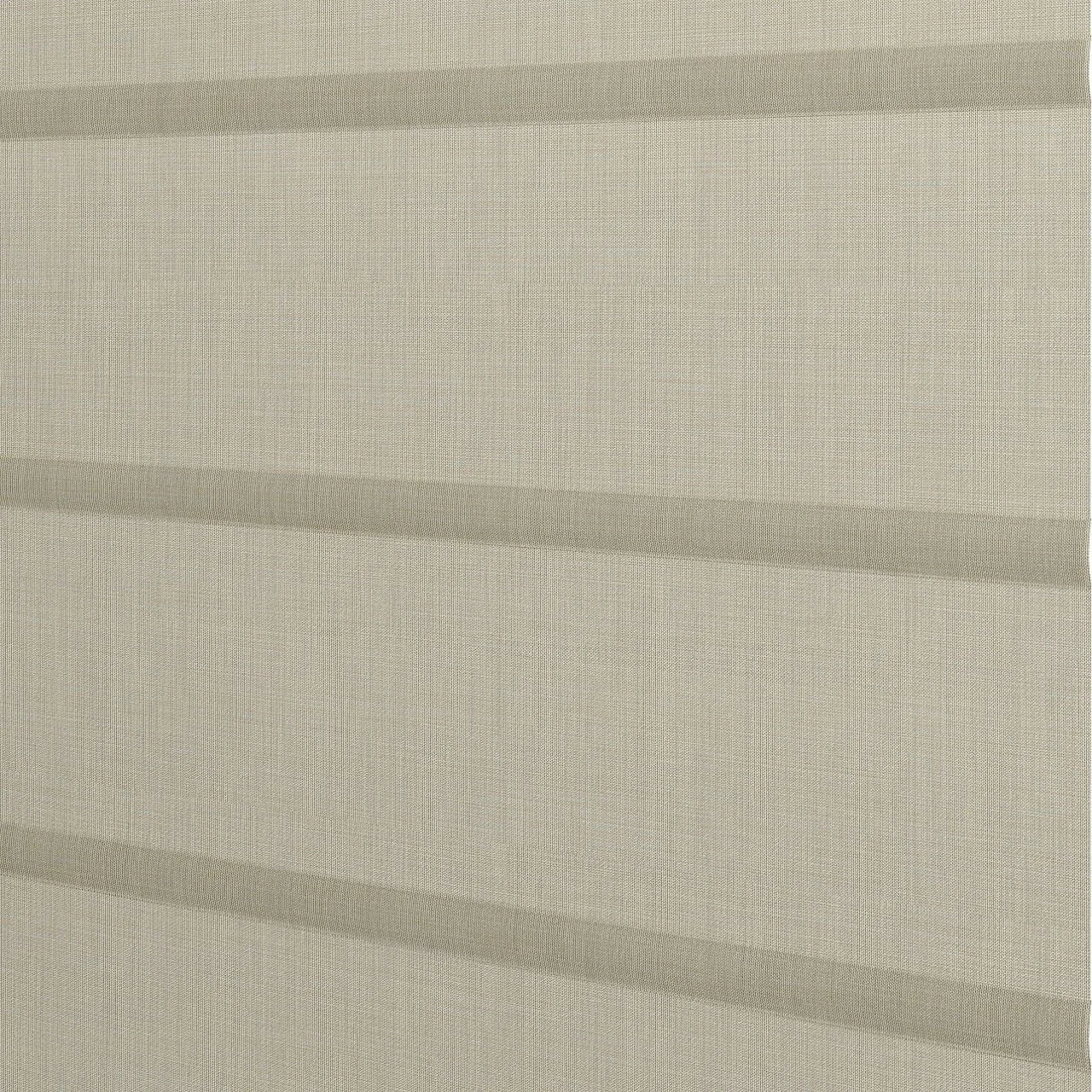 Close-up of beige plastic drawers with horizontal grooves.