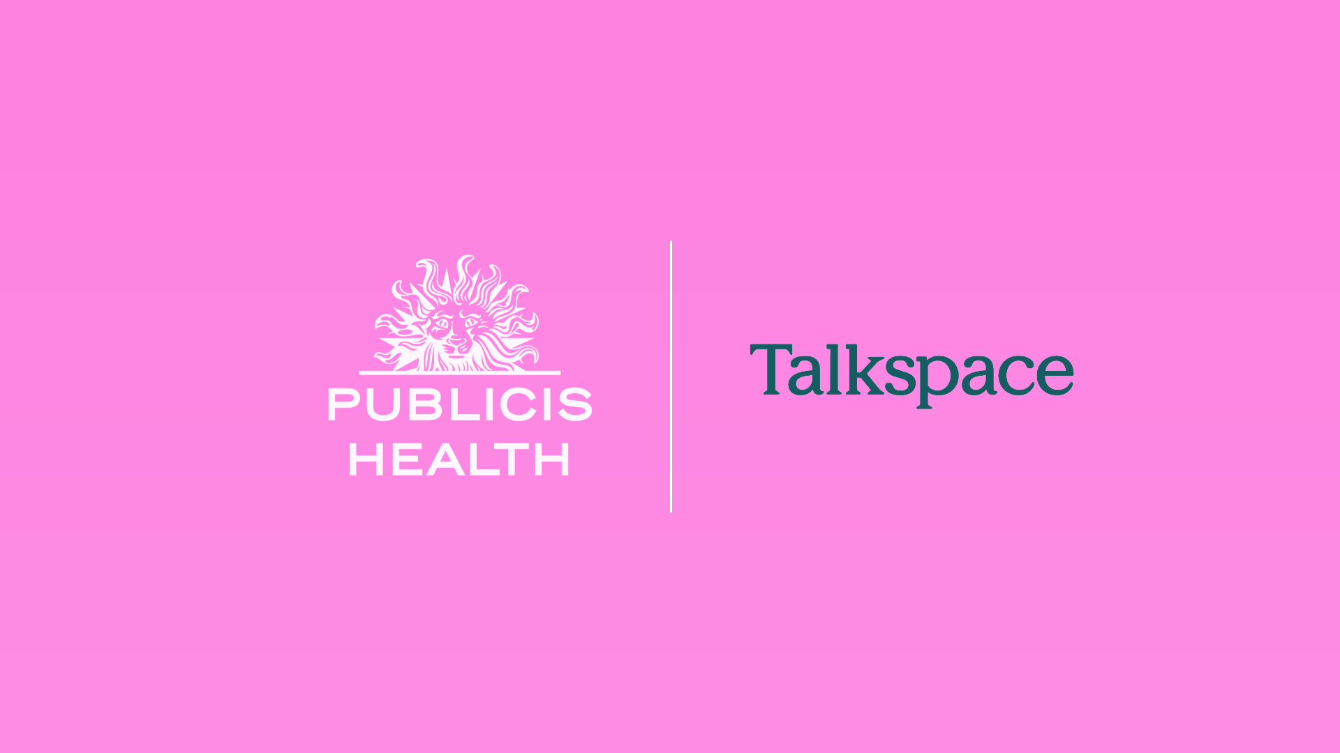 PUBLICIS HEALTH AND TALKSPACE PARTNER TO IMPROVE TREATMENT ADHERENCE BY ADDRESSING GAPS IN SOCIAL HEALTH AND PEER SUPPORT