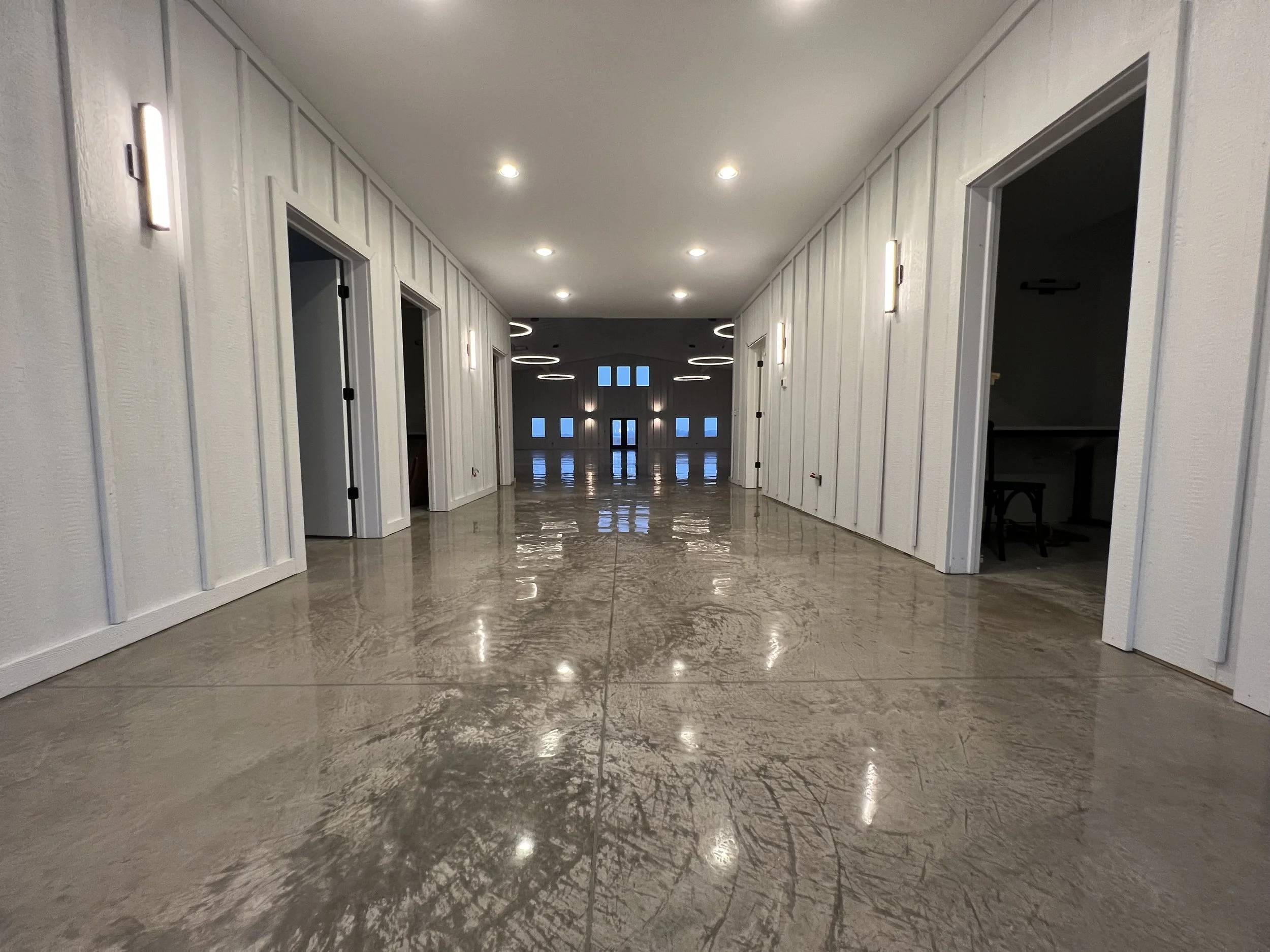 Polished Floor at a Wedding Venue in Shellsburg, Iowa