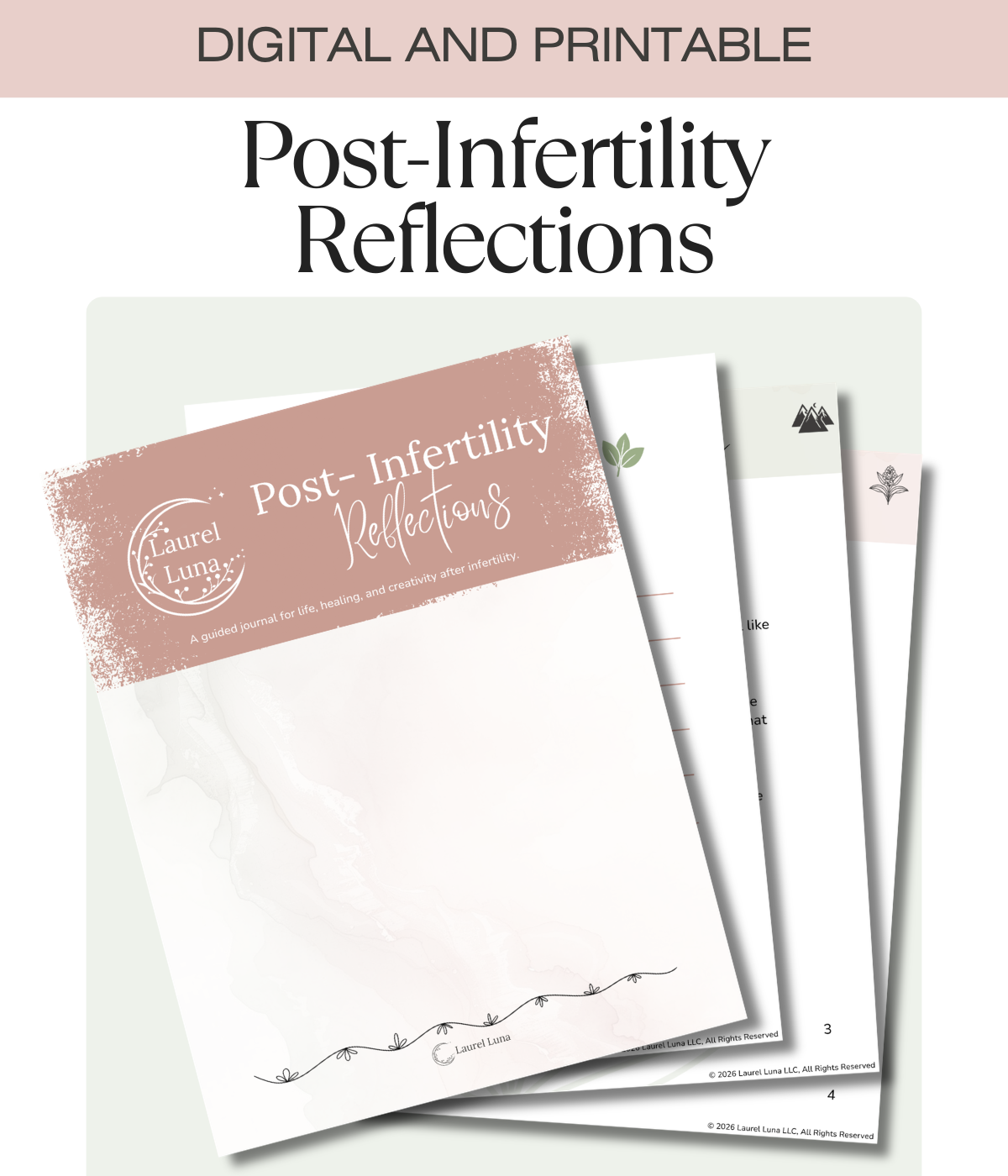 Post Infertility Reflections Journal