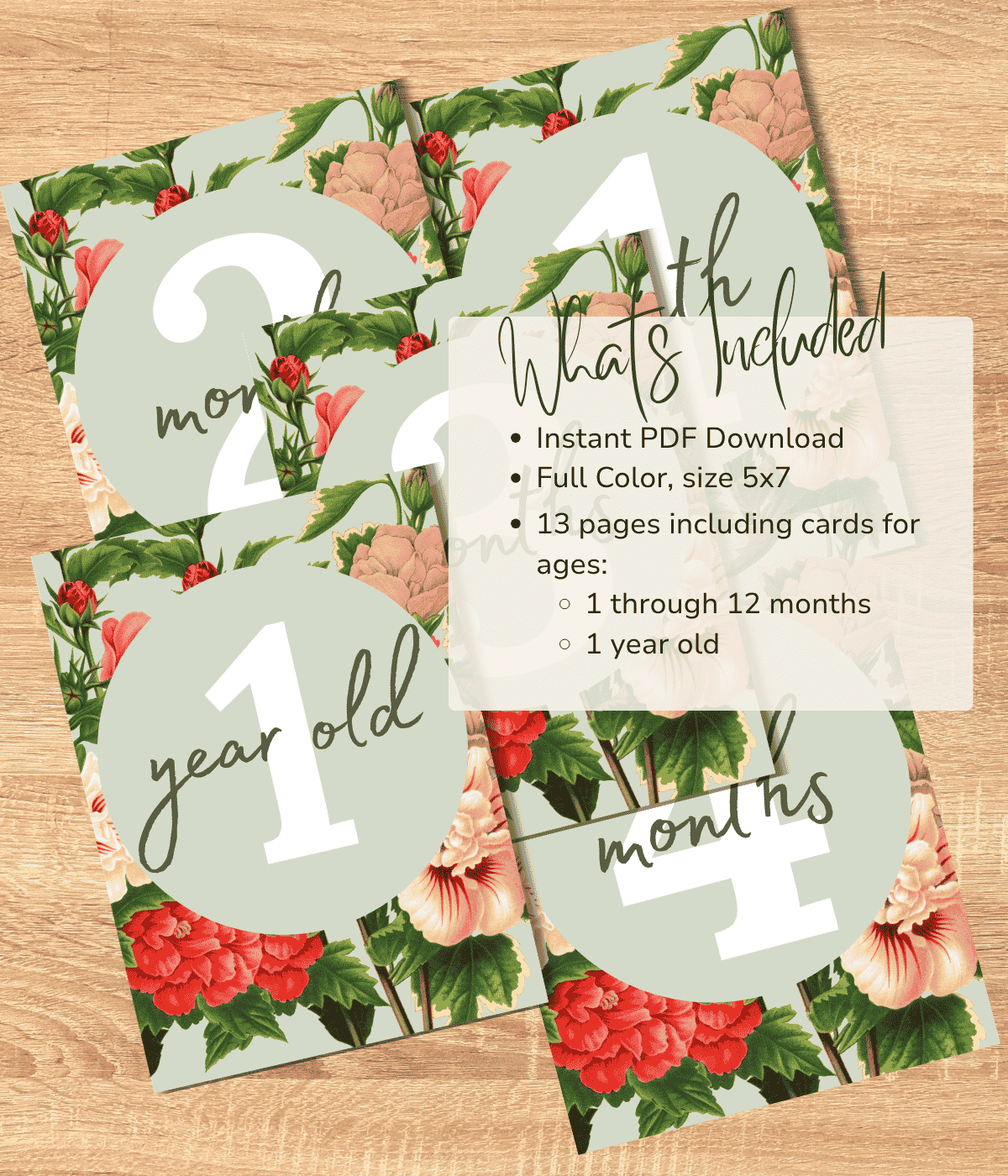 Green floral Baby Milestone listing2 v1.png