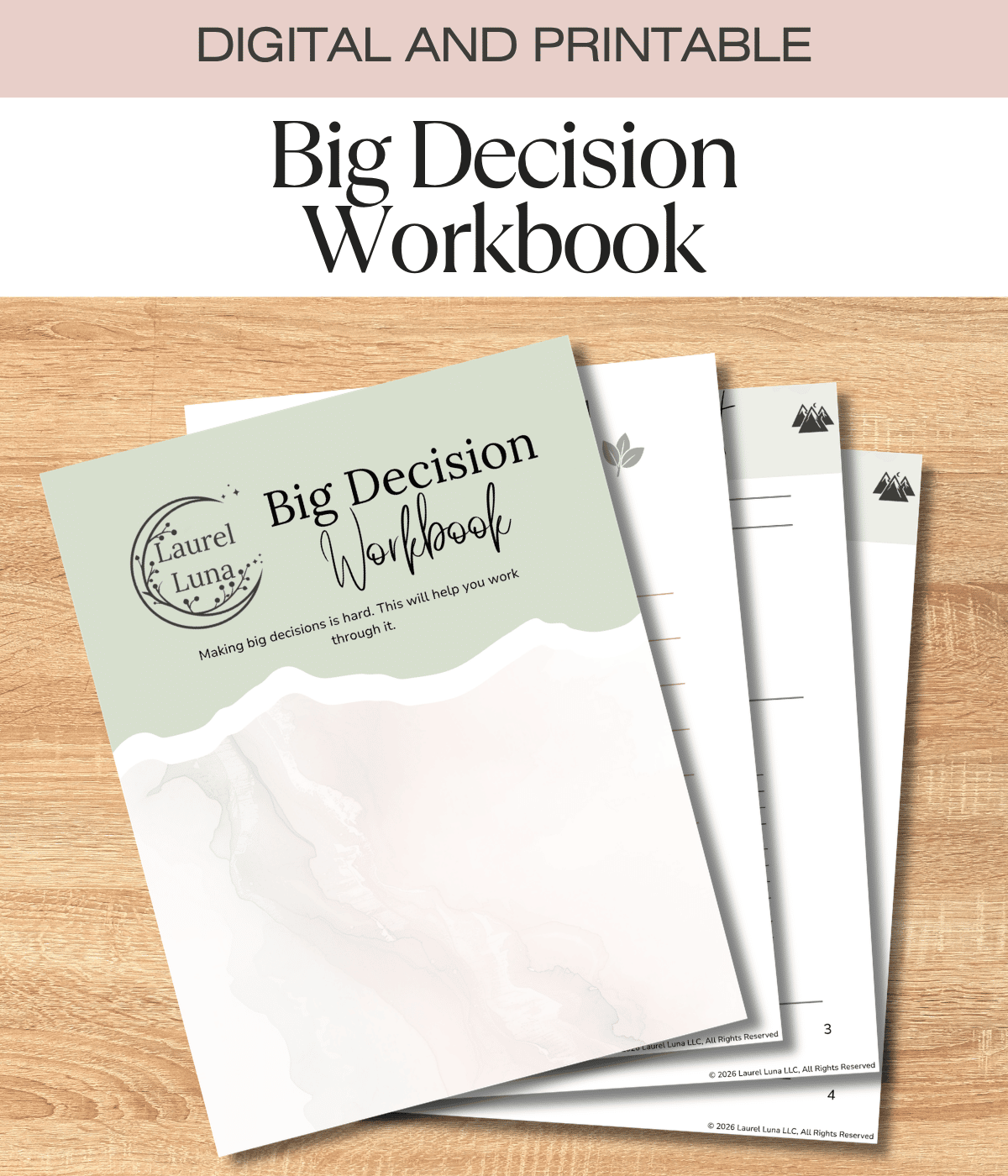 Big Decision Workbook | Digital Download