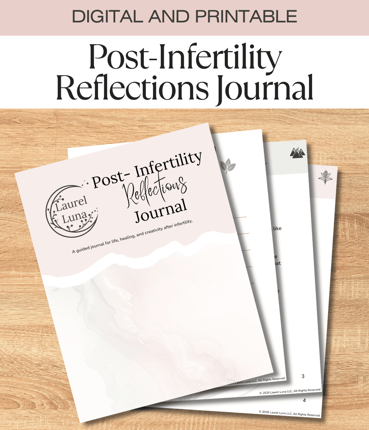 Post Infertility Reflections Journal | Digital Download