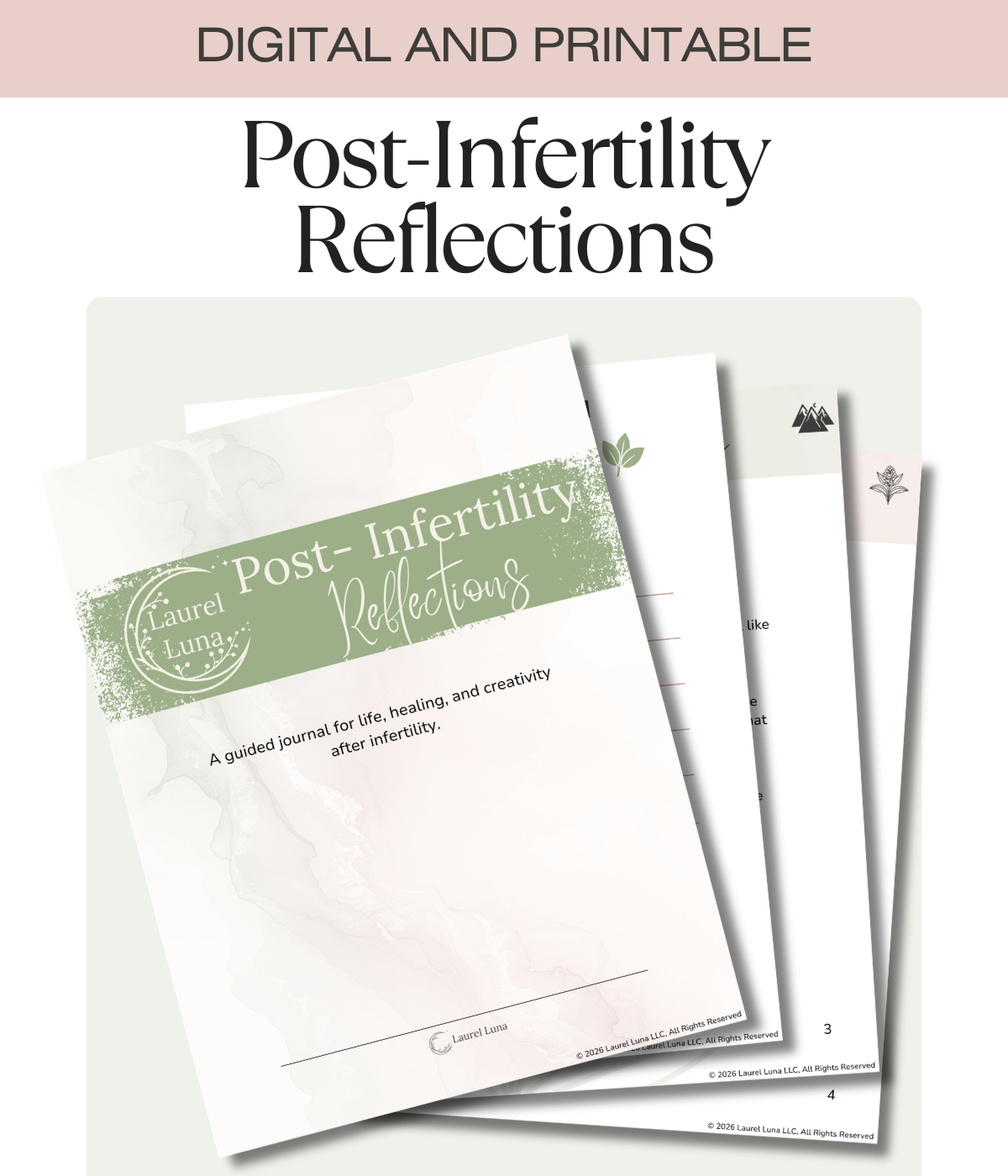 Post Infertility Reflections Journal