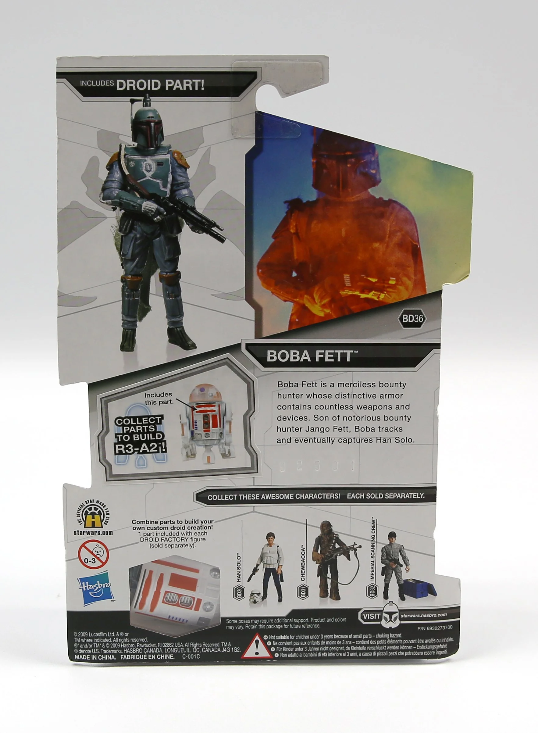 2009 Star Wars Boba Fett MOC BD36 R3-A2 Legacy Collection