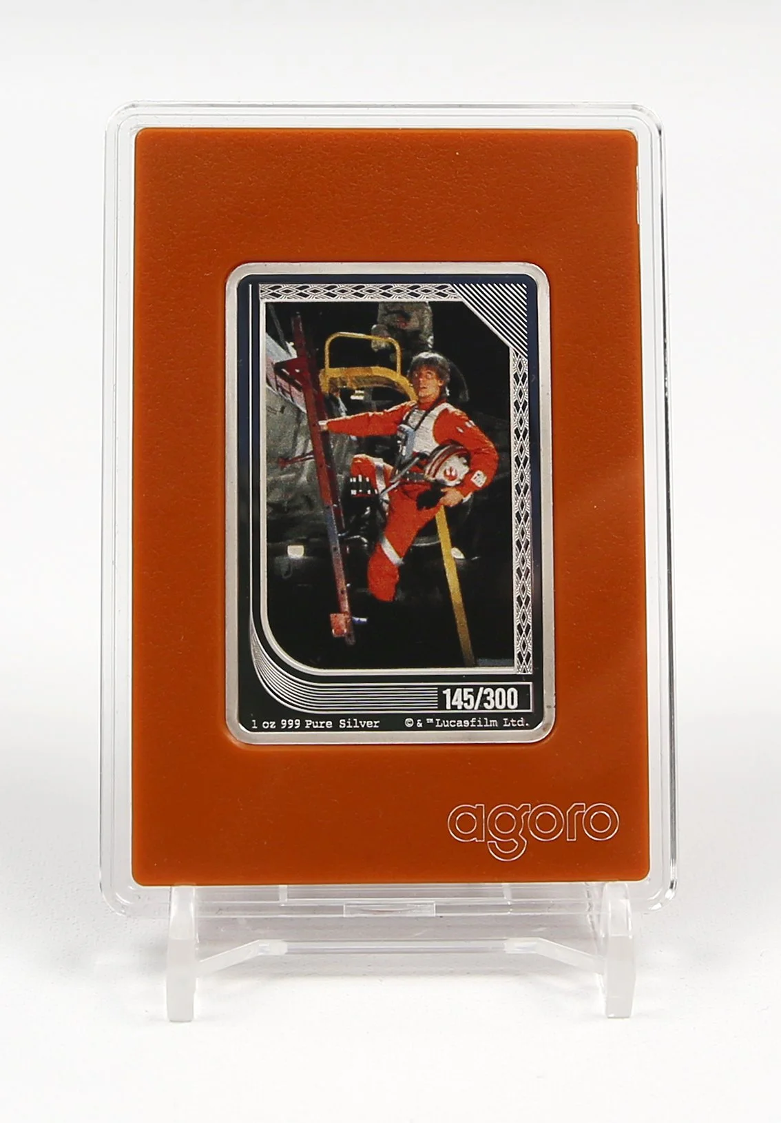 2025 Star Wars Agoro Silver Trading Card Luke X-Wing Pilot Topaz Limited /300