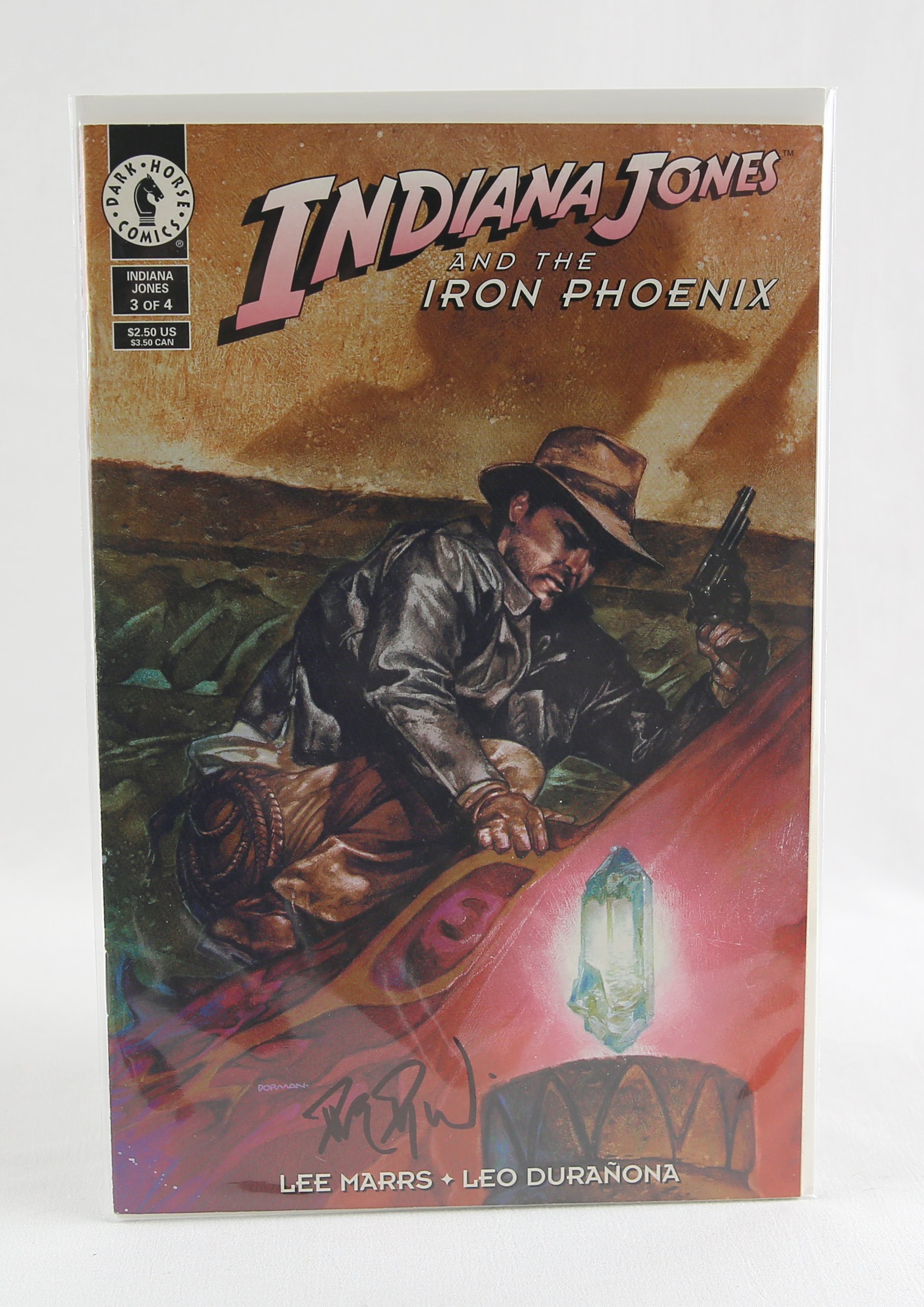 1995 Dark Horse Indiana Jones and the Iron Phoenix #3 of 4 Signed by Dave Dorman