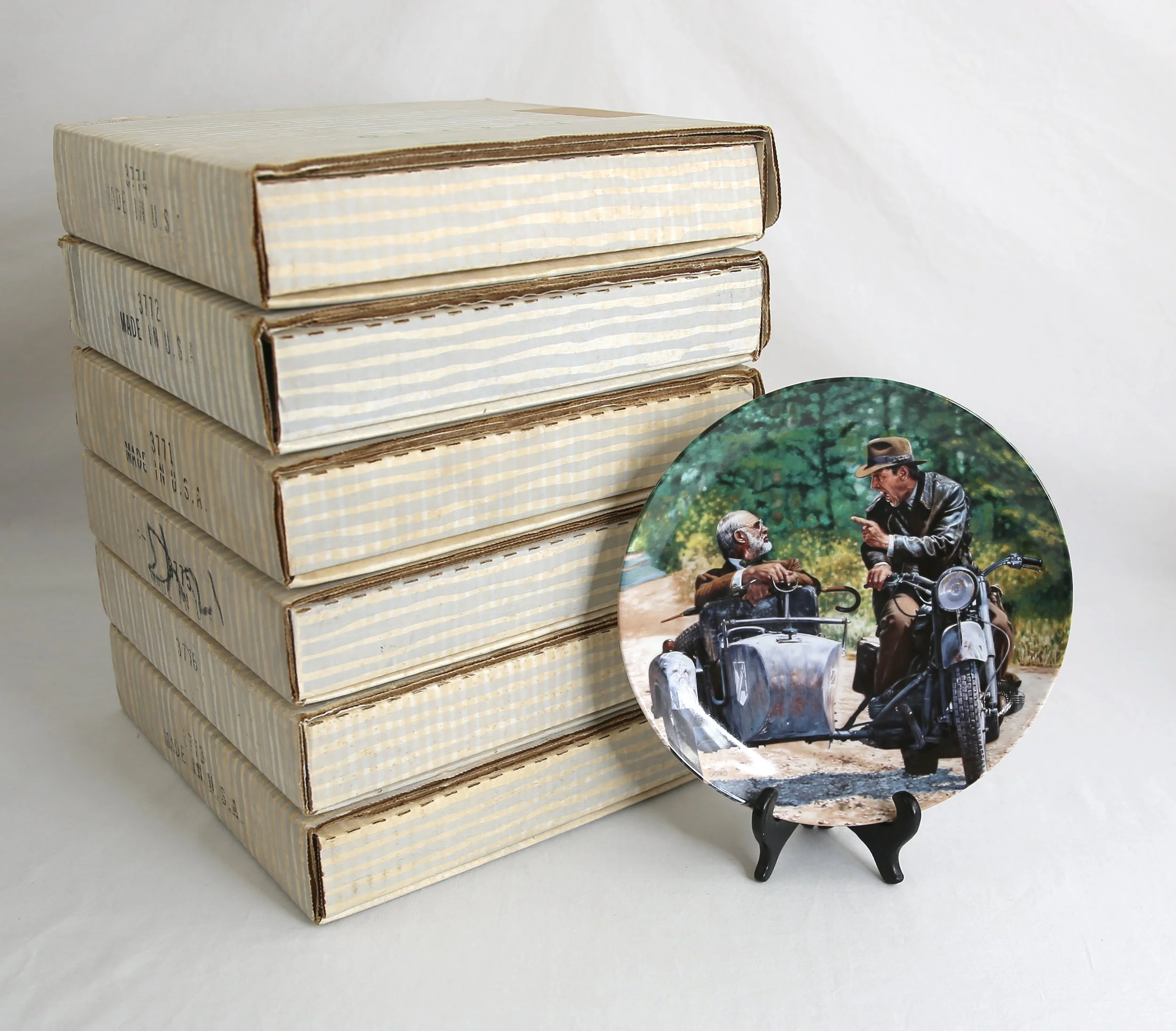 1989 Indiana Jones and the Last Crusade Delphi Collector Plates