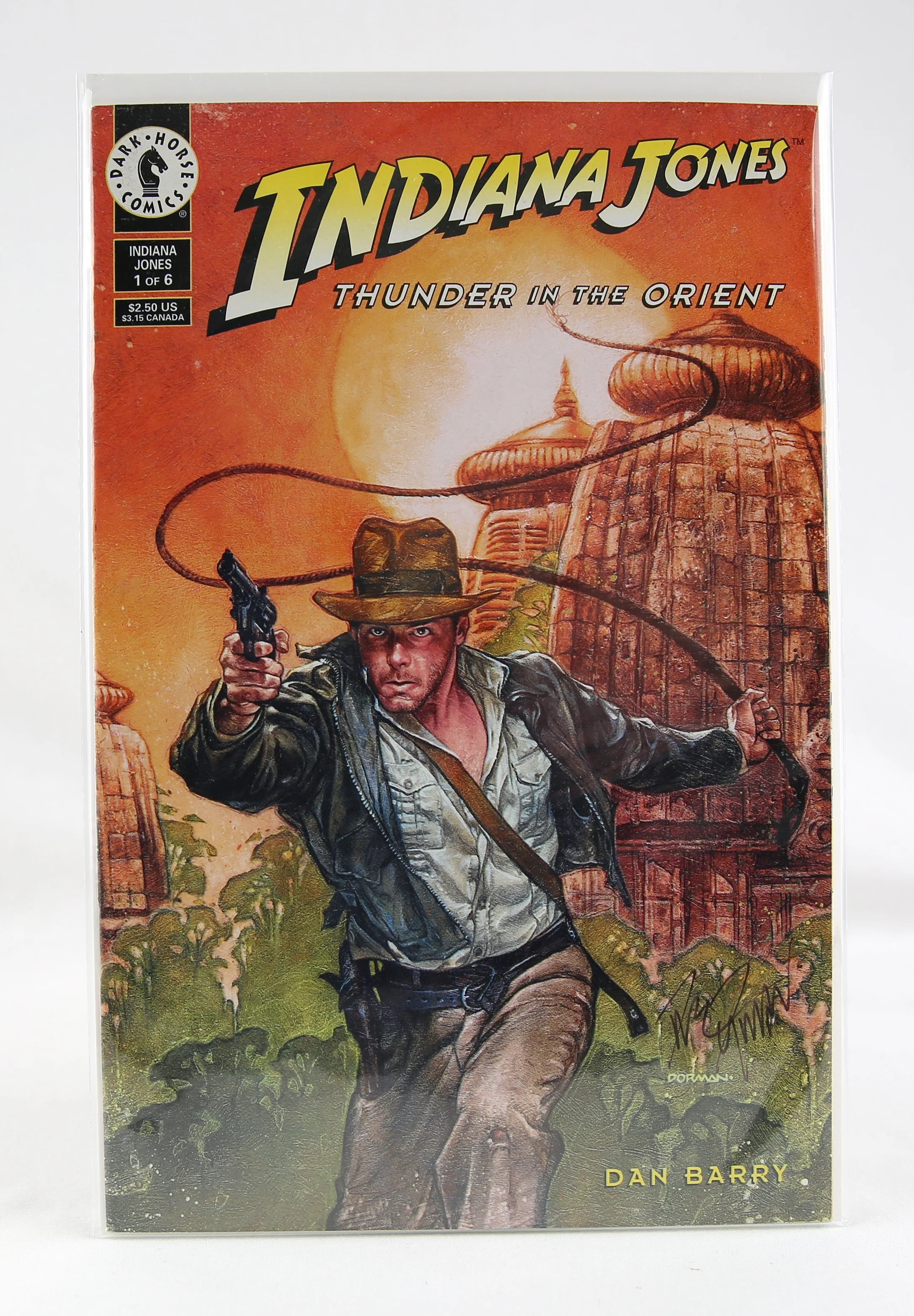 1993 Dark Horse Indiana Jones Thunder in the Orient #1 of 6 Signed by Dave Dorman
