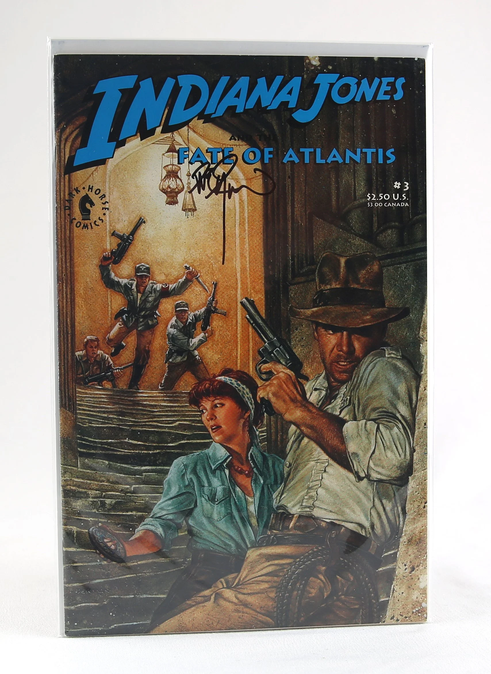 1991 Dark Horse Indiana Jones and the Fate of Atlantis #2 of 4 Signed by Dave Dorman