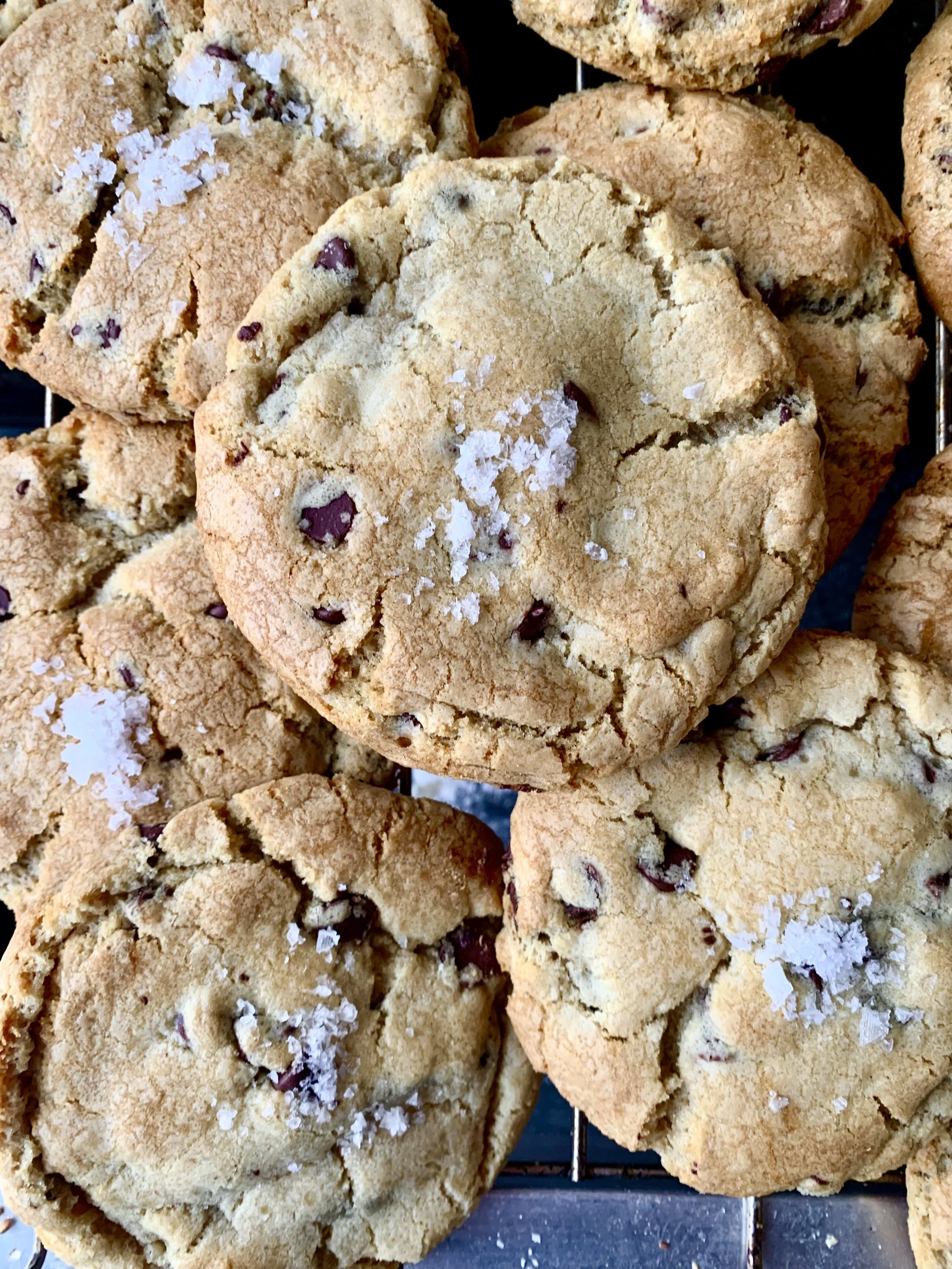 Sea Salt Chocolate Chip Cookies (6)