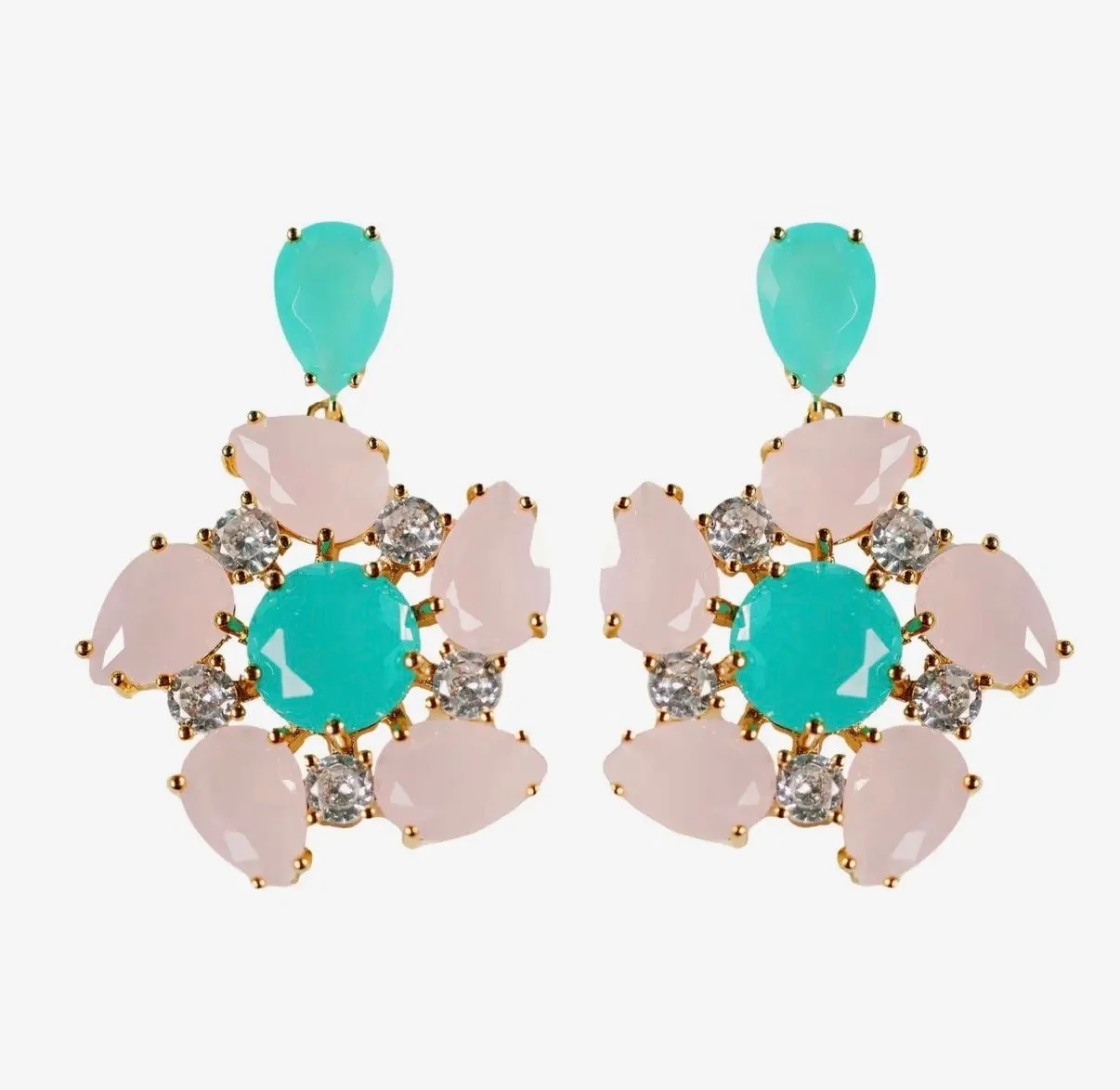 Tropical Pinwheel Earrings