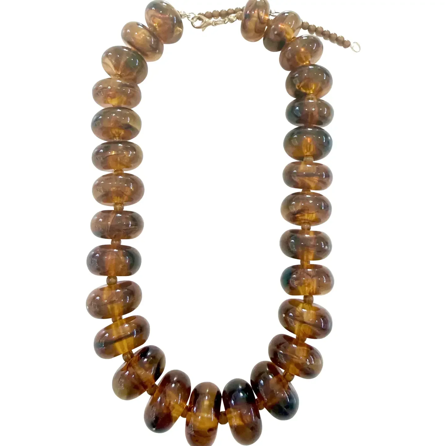 Marlan Tortoise Chunky Beaded Necklace