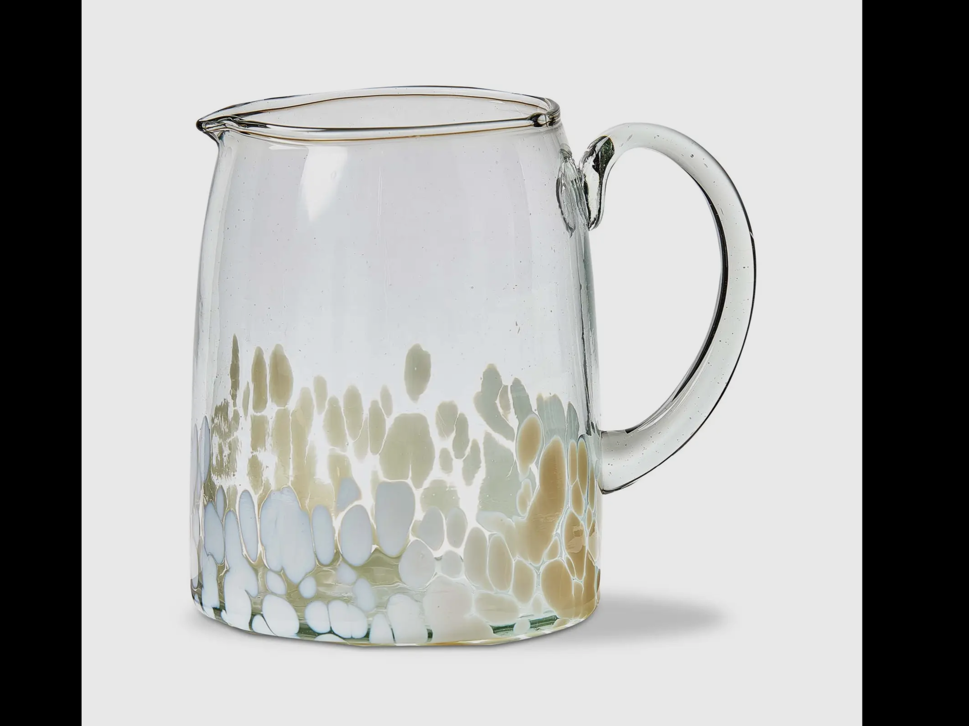 White Confetti Glass Pitcher