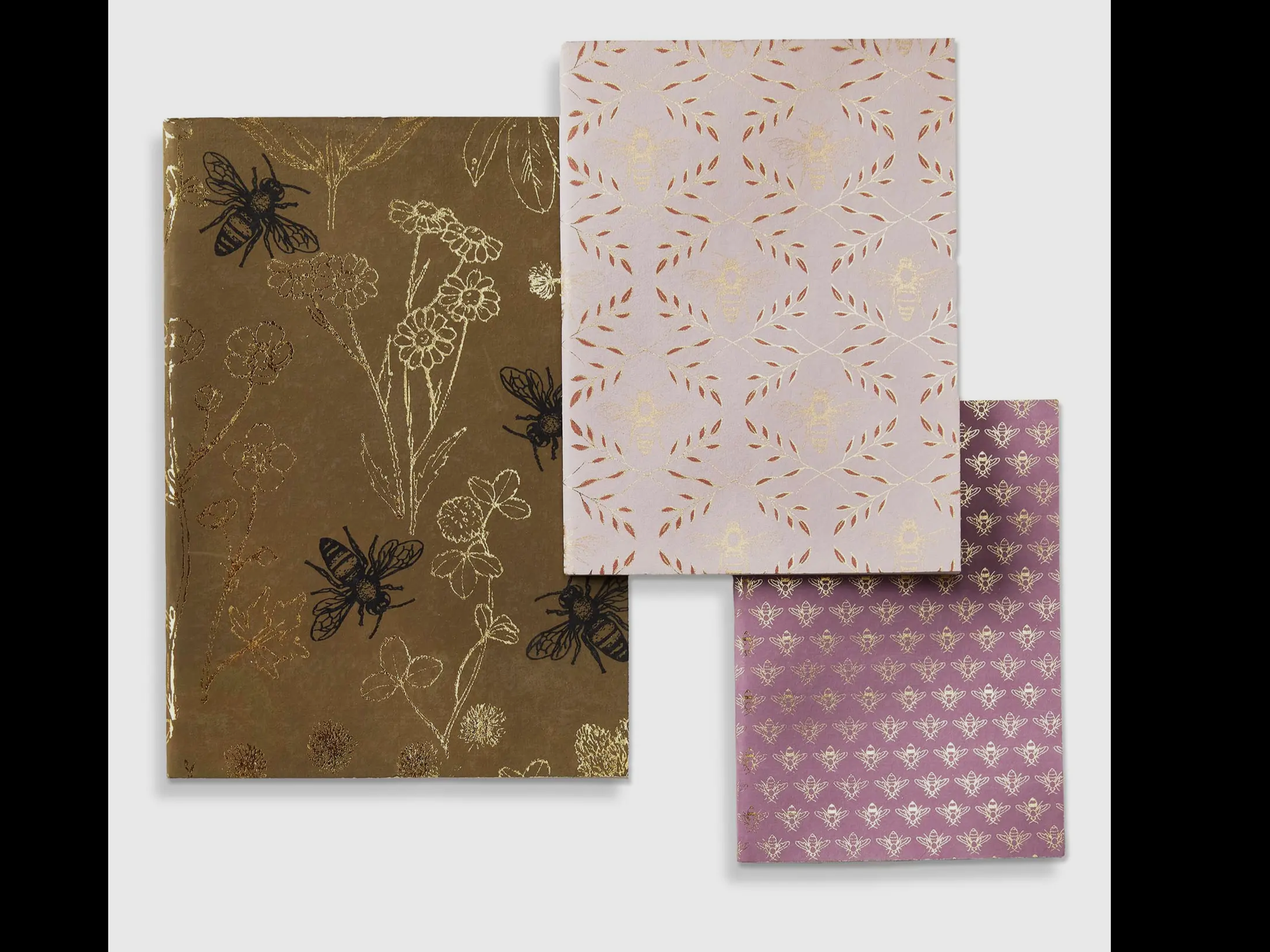 Lavender  Bee Journal Set of 3