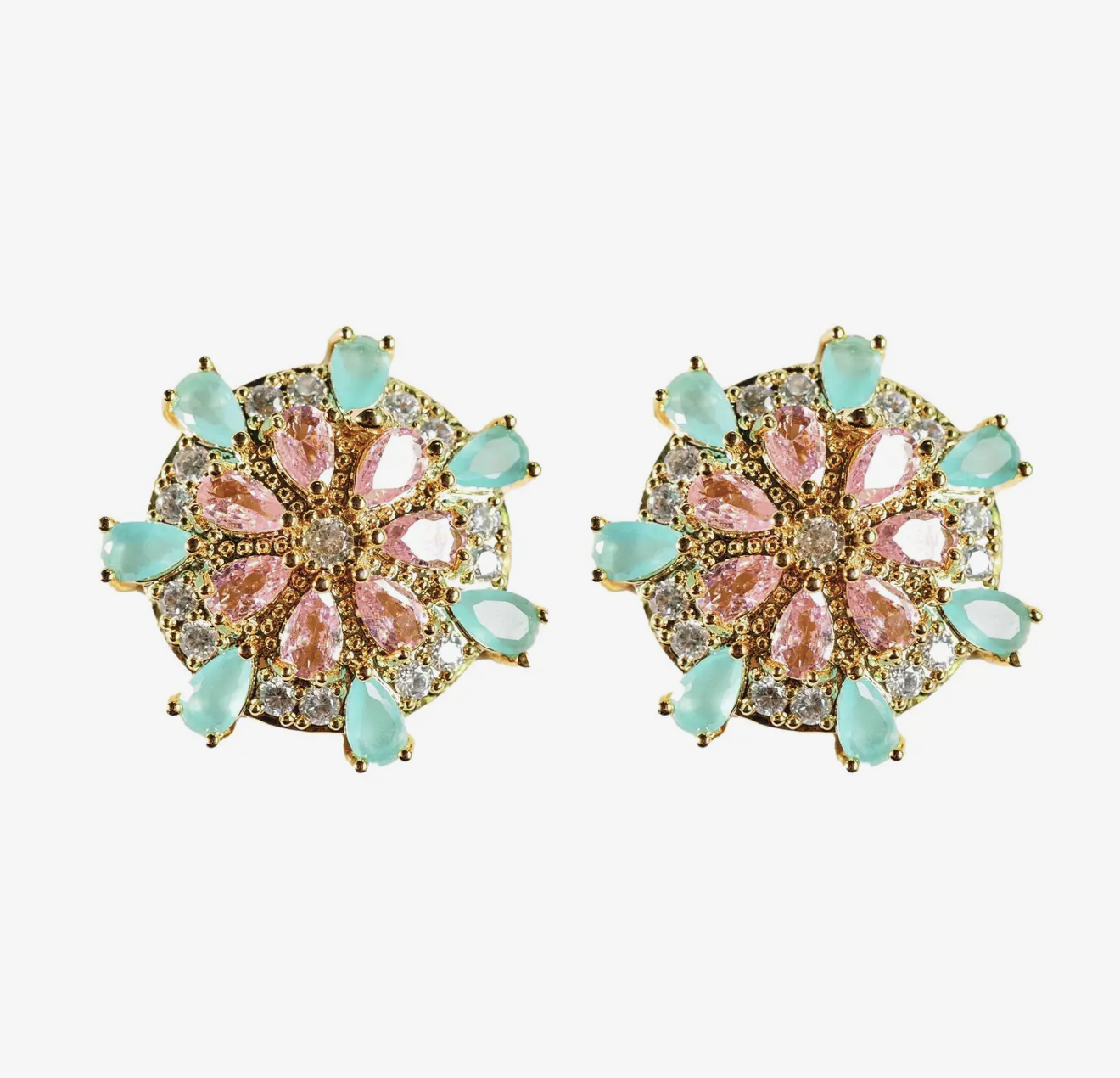 Sparkling Sand Dollar Earrings