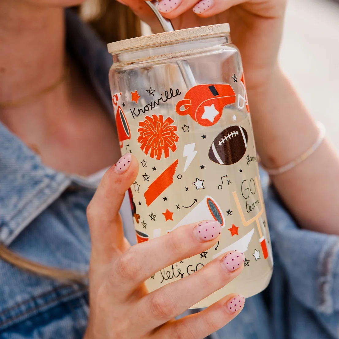 Knoxville Football Glass Tumbler