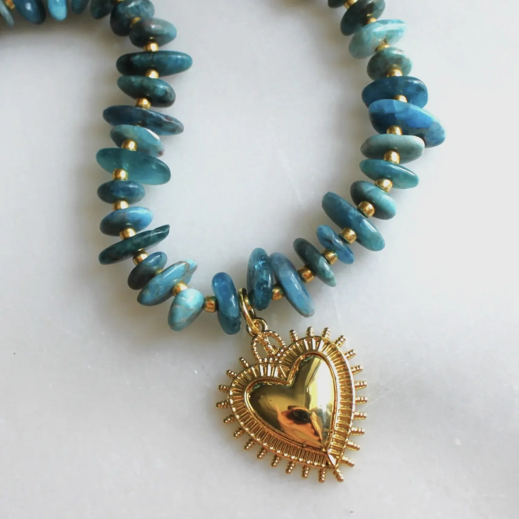 Grace Heart Beaded Necklace