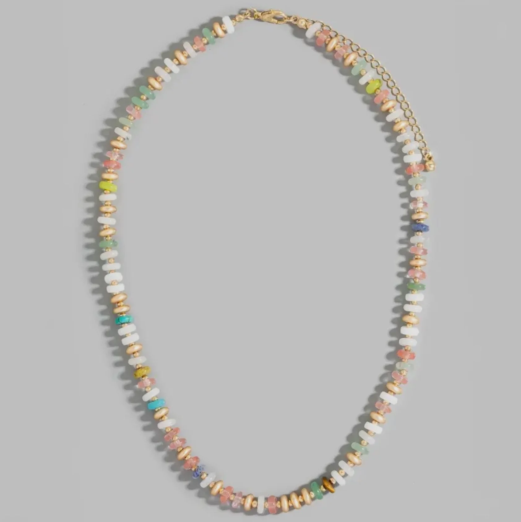 Disc Beaded Necklace