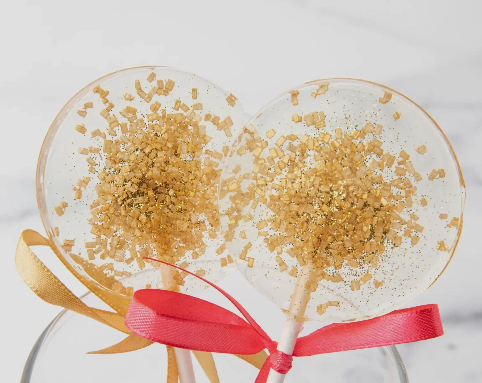 Gold Glitter Lollipop