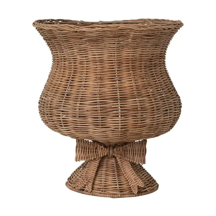 Hand-Woven Rattan Vase
