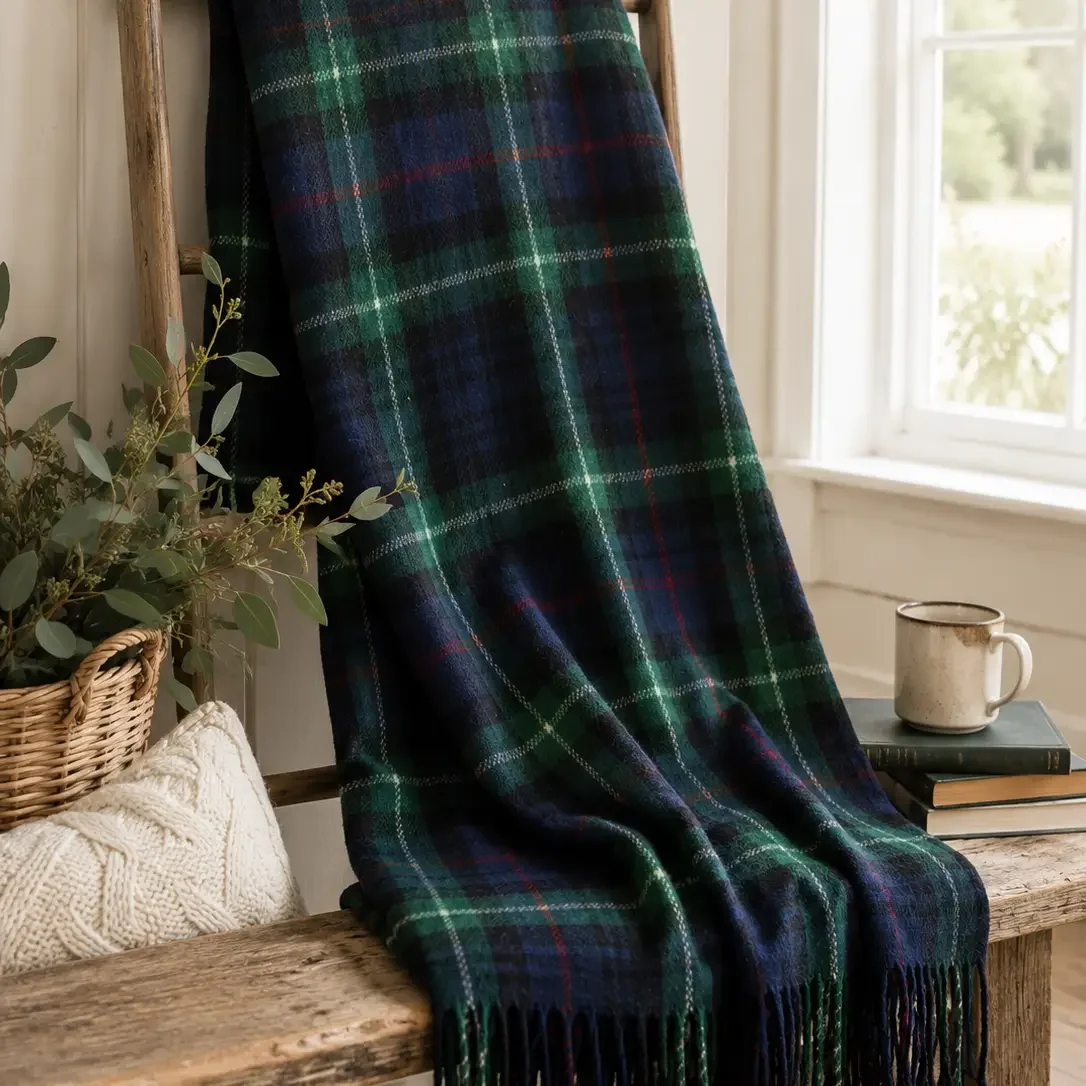 Mackenzie Tartan Tweed Wool Blanket