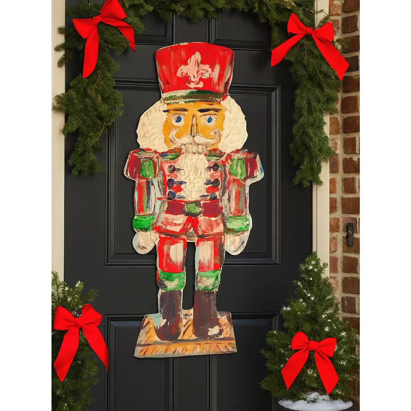 Fleur de Lis Nutcracker Door Hanger
