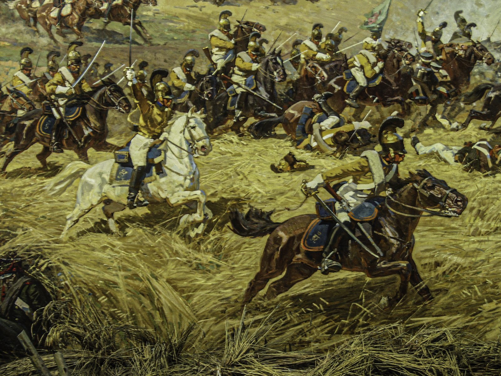 Evokes the violent confusion of the battle fought on 7 September 1812 