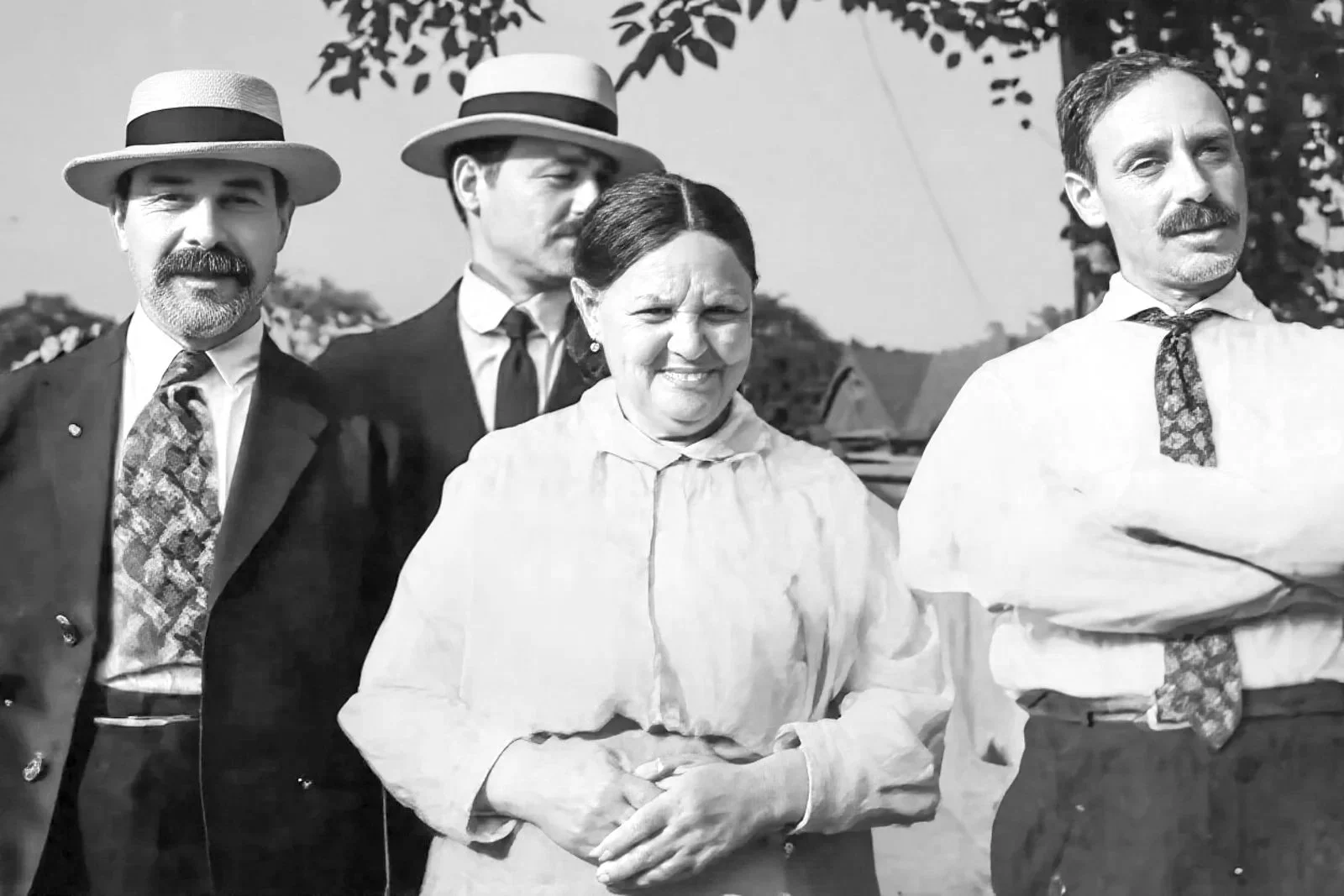 Liebe Bernstein with sons Mayer, Ben and Morris