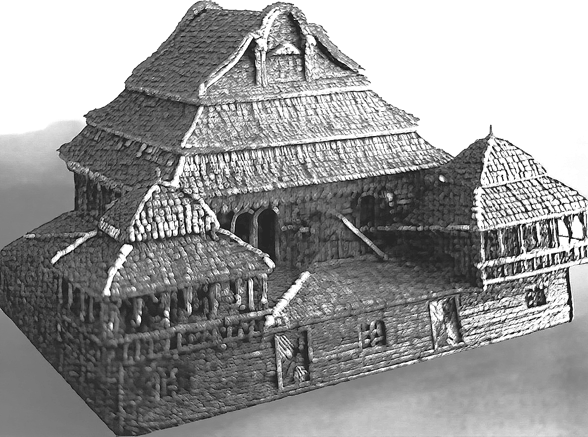 Model of the Wolpa synagogue - Wolpa, Belarus, 19th Century
