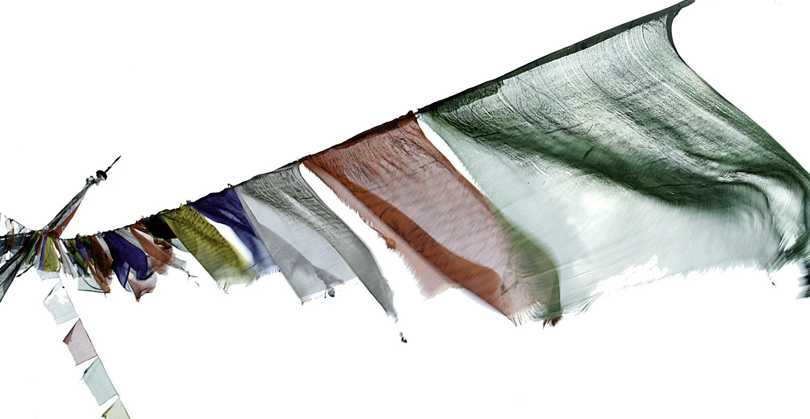 Typical Buddhist Prayer Flags