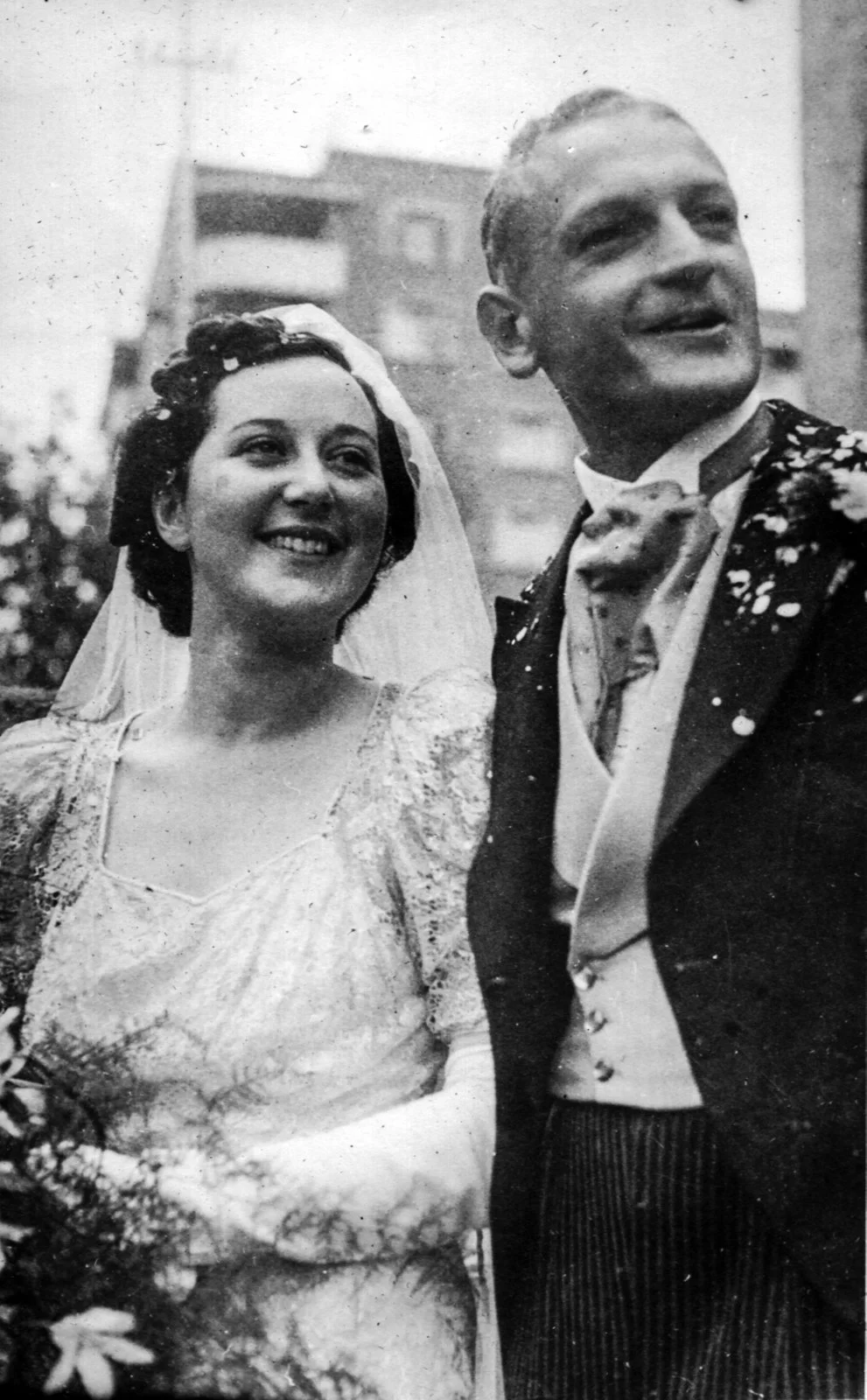 My mother Fanny and father Harry at their wedding - 1939