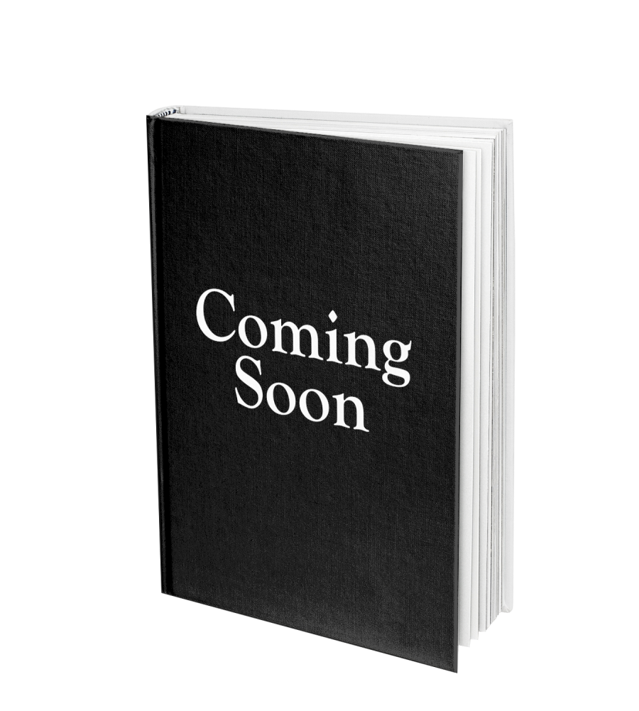 A closed black book with the words "Coming Soon" in white text on the cover.