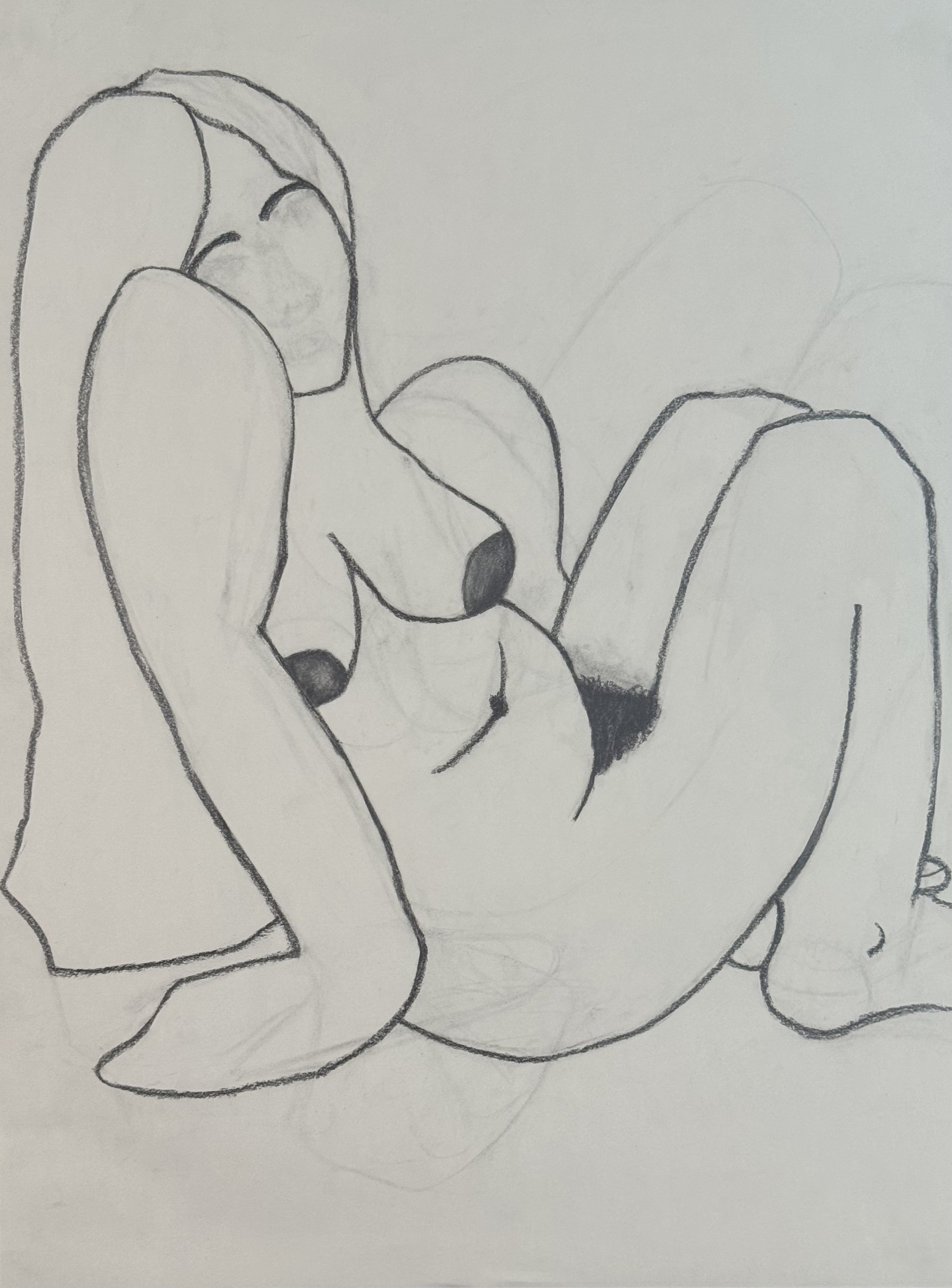 Venus of Missouri, 18x24 in. 2025, graphite on paper
