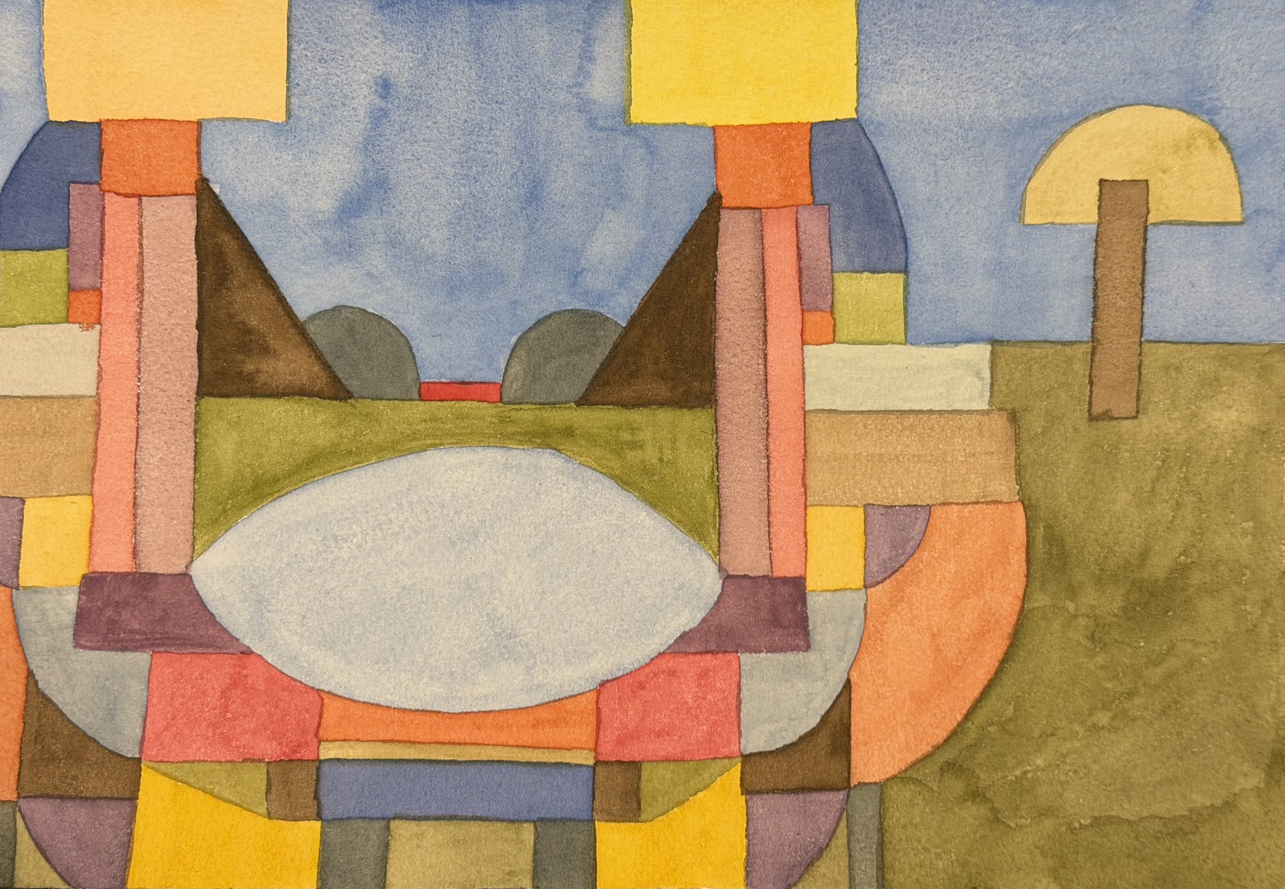 Field XI, watercolor on paper, 6x9 inches, 2026