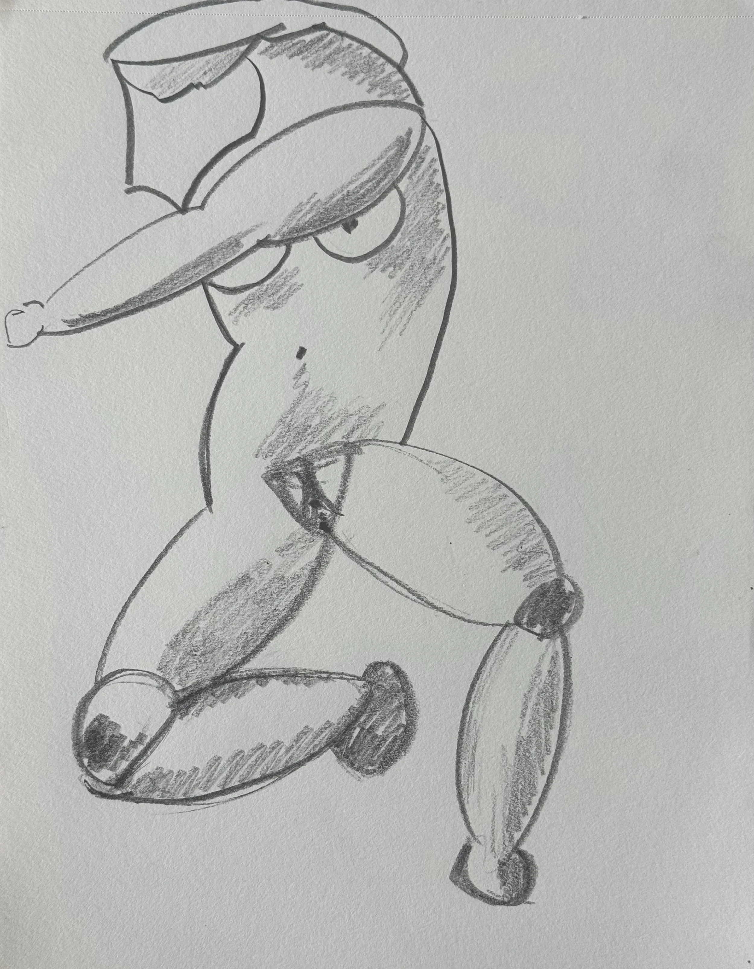 Dancing Girl, 8x10 in. 2025, graphite on paper