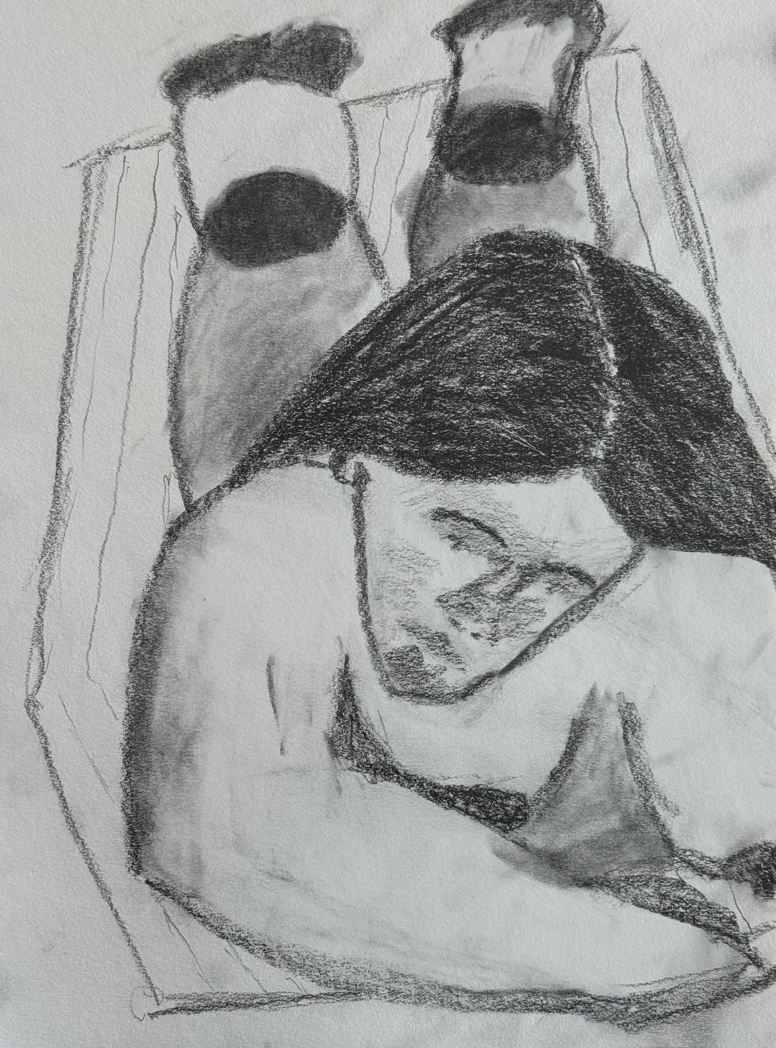 Woman IV, 9x11 in. 2025, graphite on paper