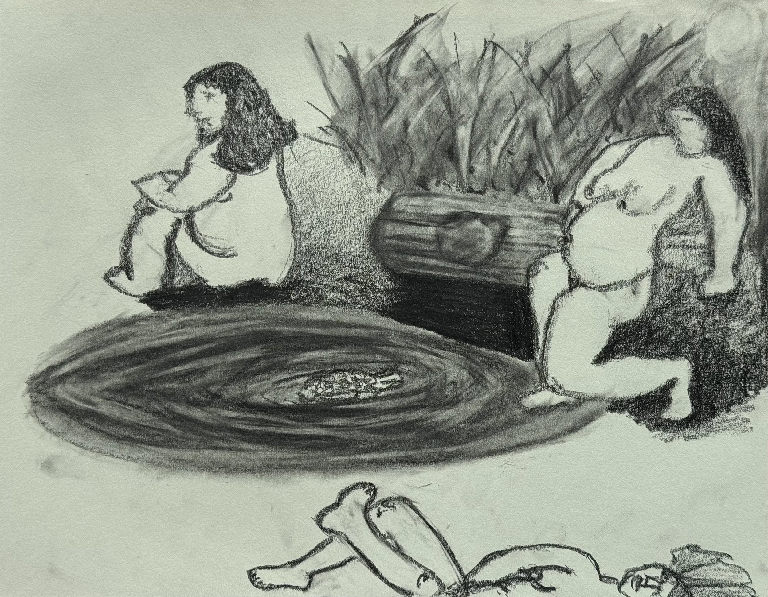 The Environment, graphite on paper, 11x14 inches, 2025